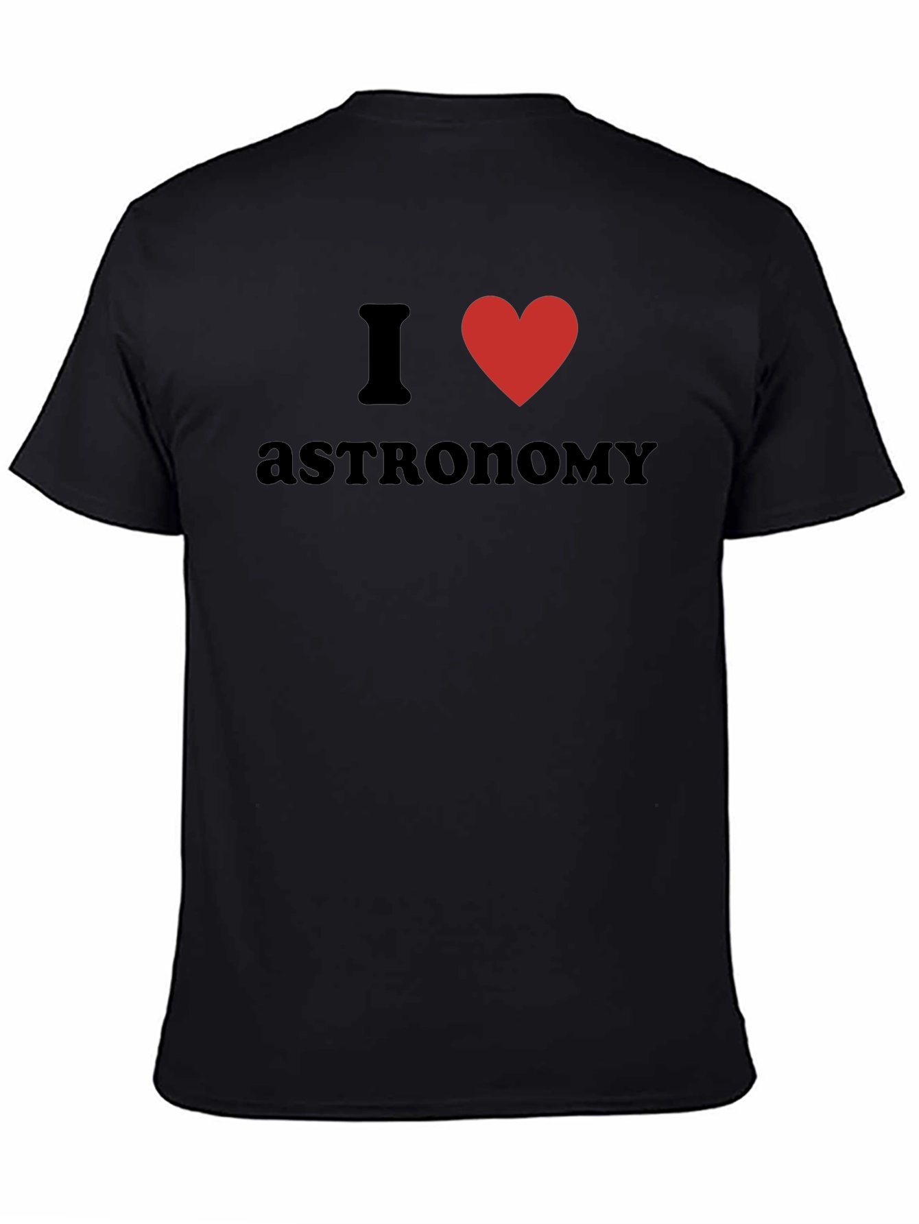 I Love Astronomy T-Shirt - Black