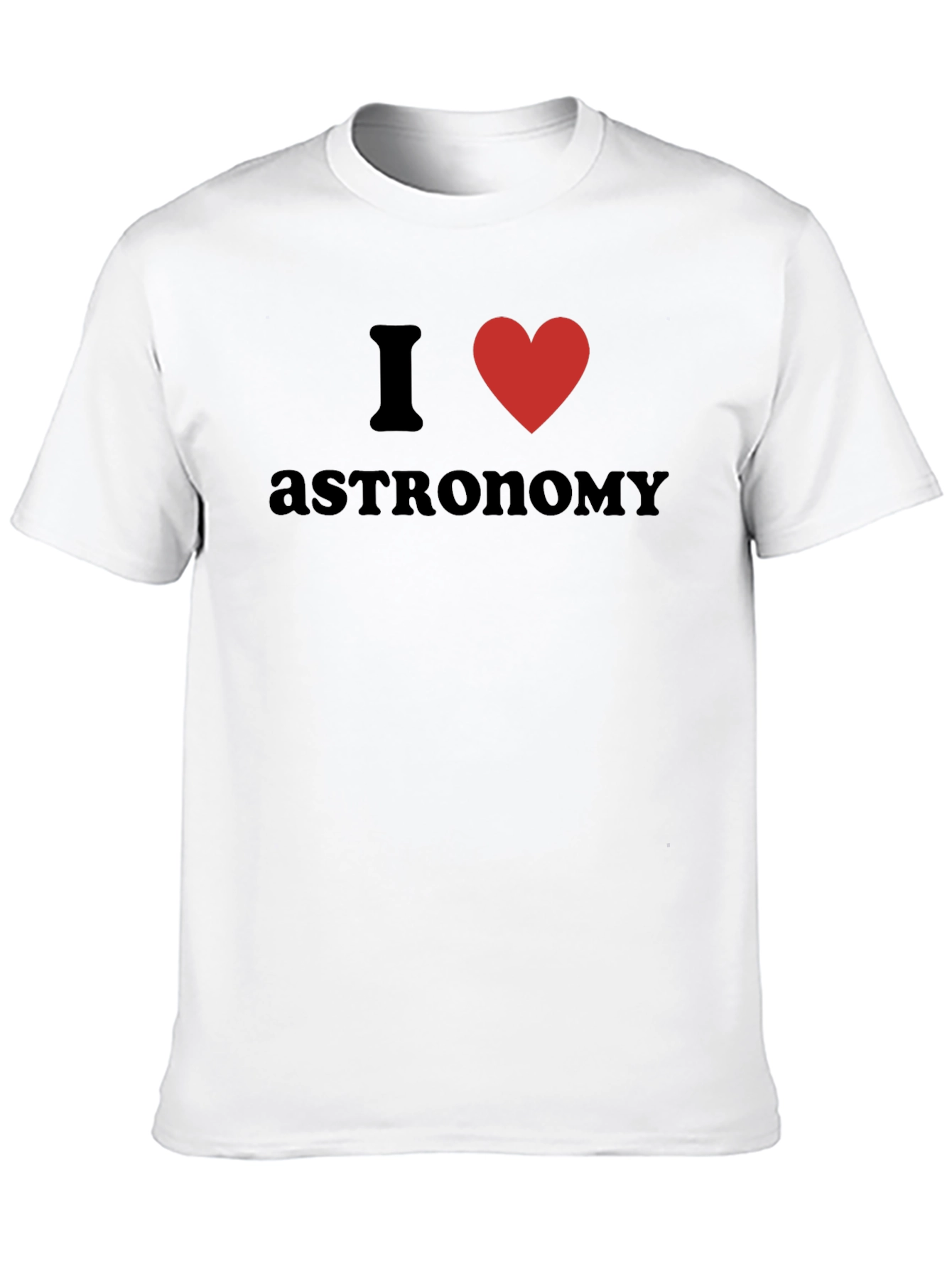 I Love Astronomy T-Shirt - Black