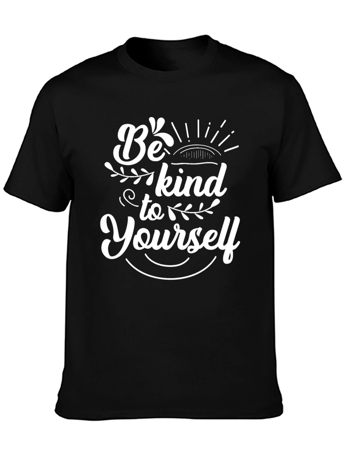 Be Kind To Yourself Black Tee Shirt