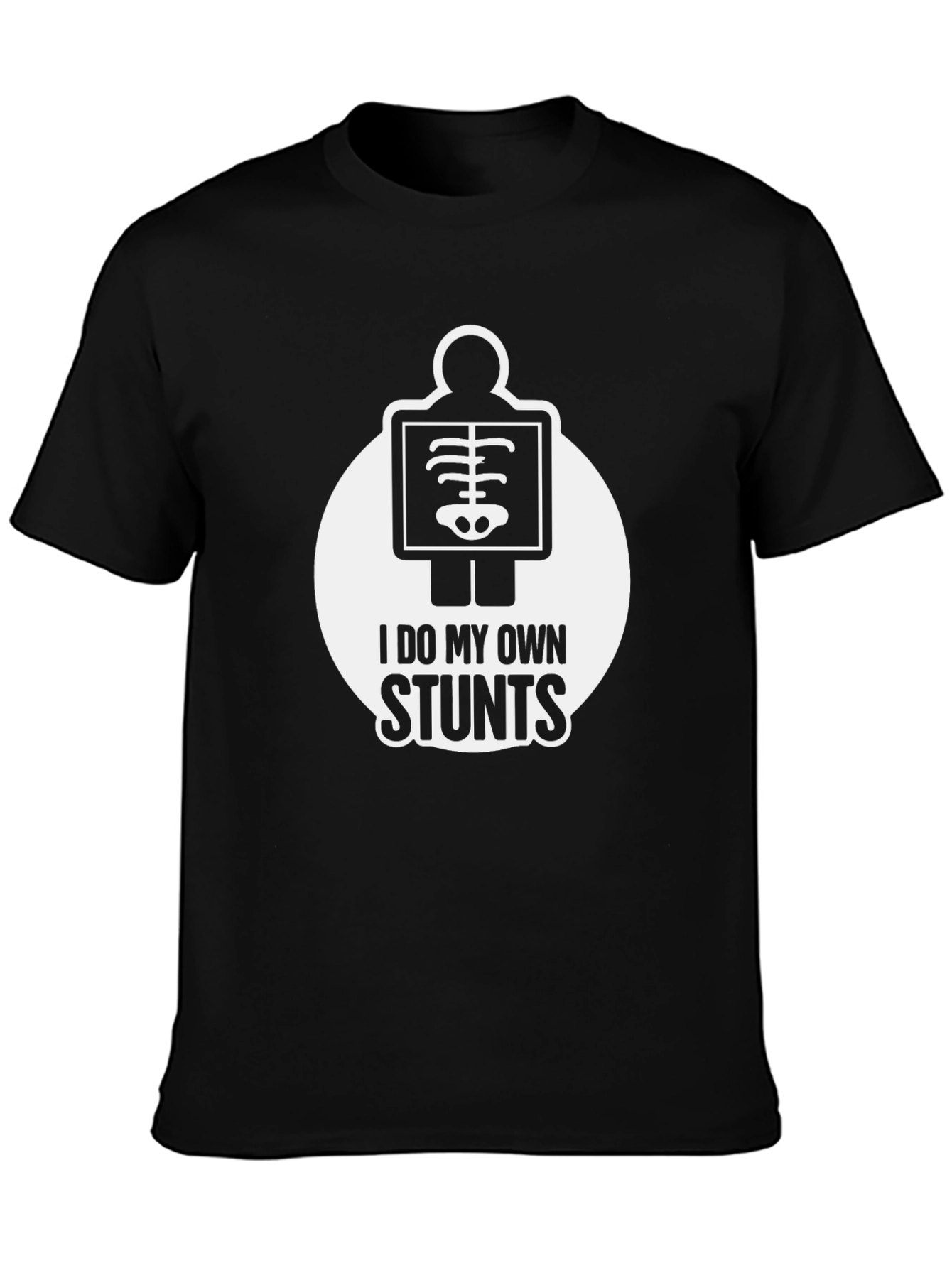 I Do My Own Stunts Skeleton Graphic T-Shirt