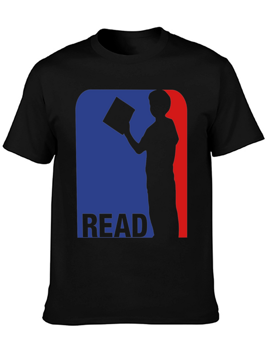 Read Black Graphic Tee Novelty Reading Shirt