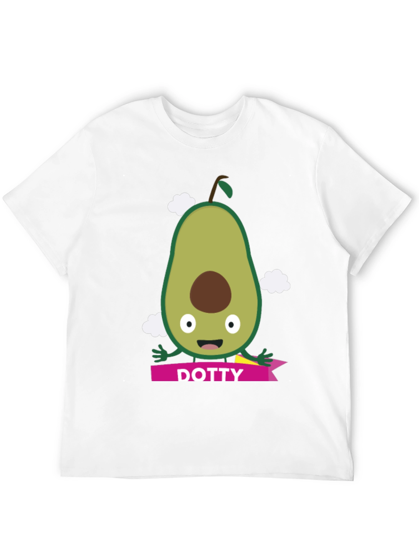 Avocado Dotty T-Shirt - Cute Cartoon Style