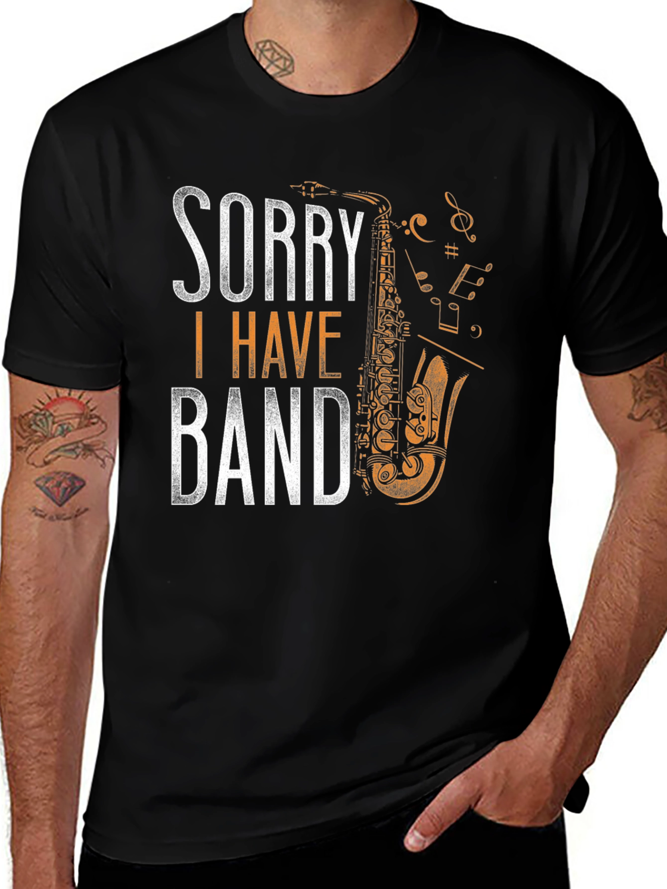 Sorry I Have Band T-Shirt Saxophone Music