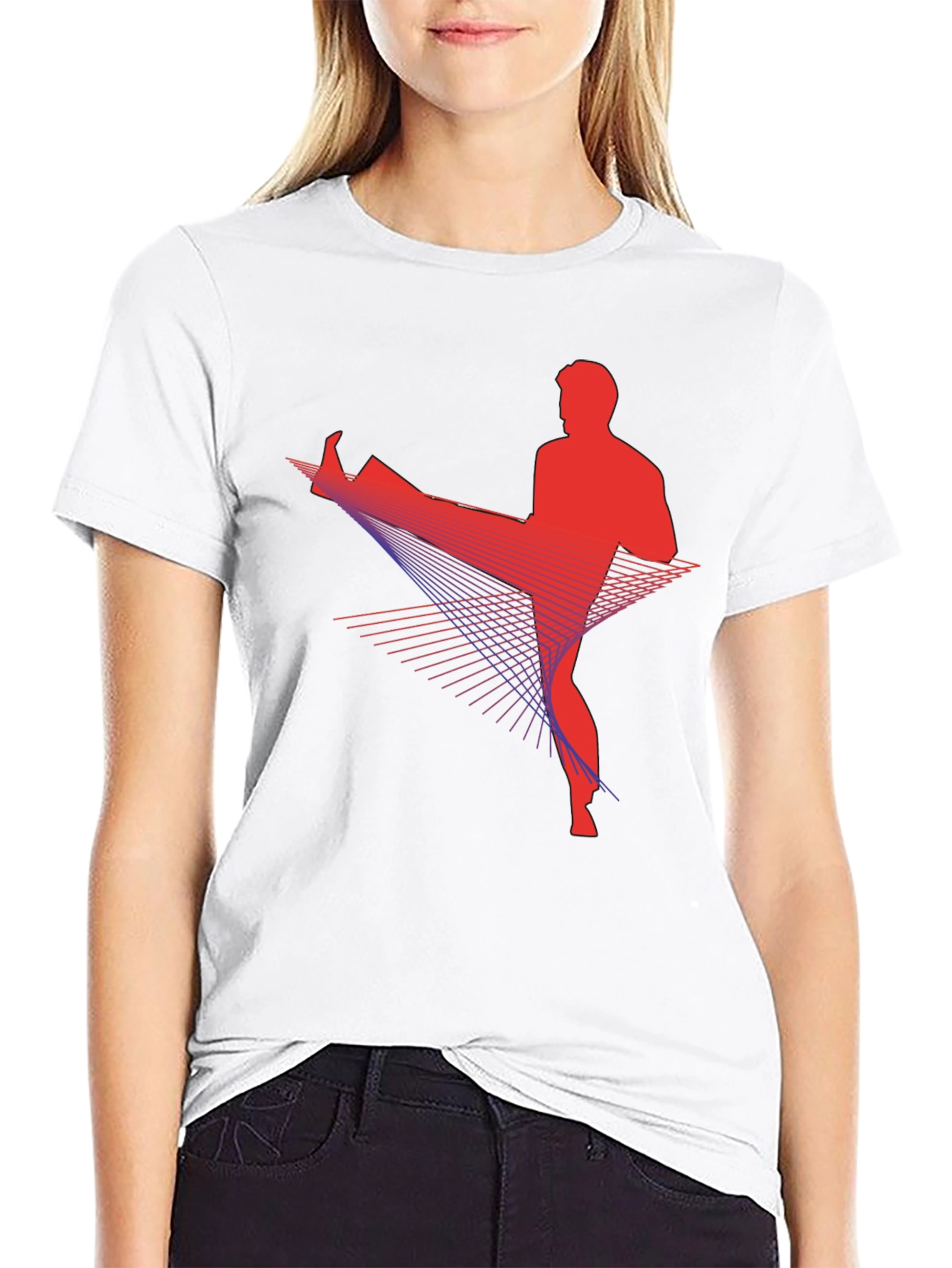 Martial Arts Graphic Tee - Black