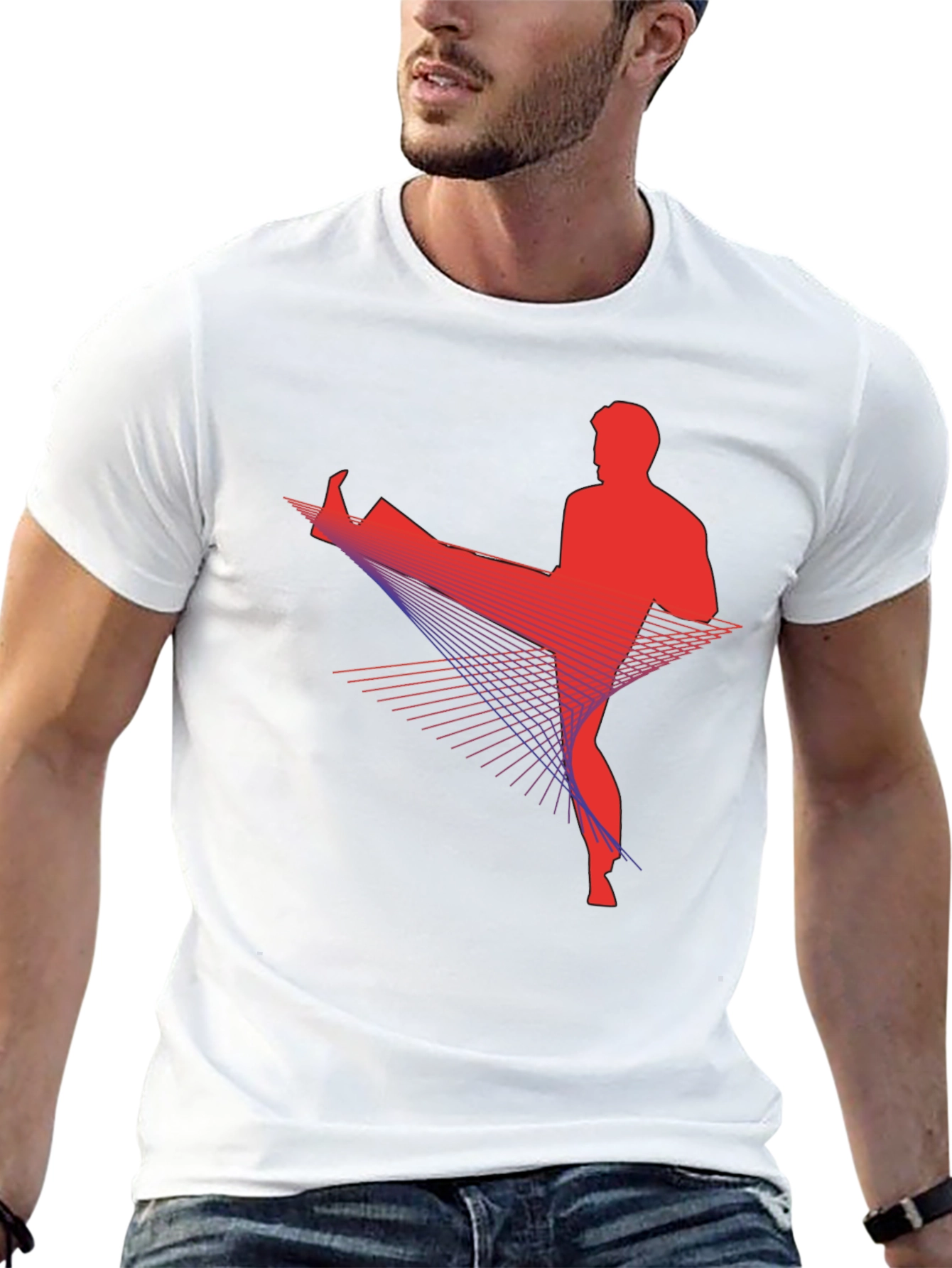 Martial Arts Graphic Tee - Black