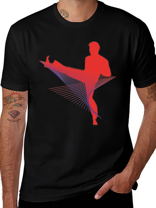 Martial Arts Graphic Tee - Black