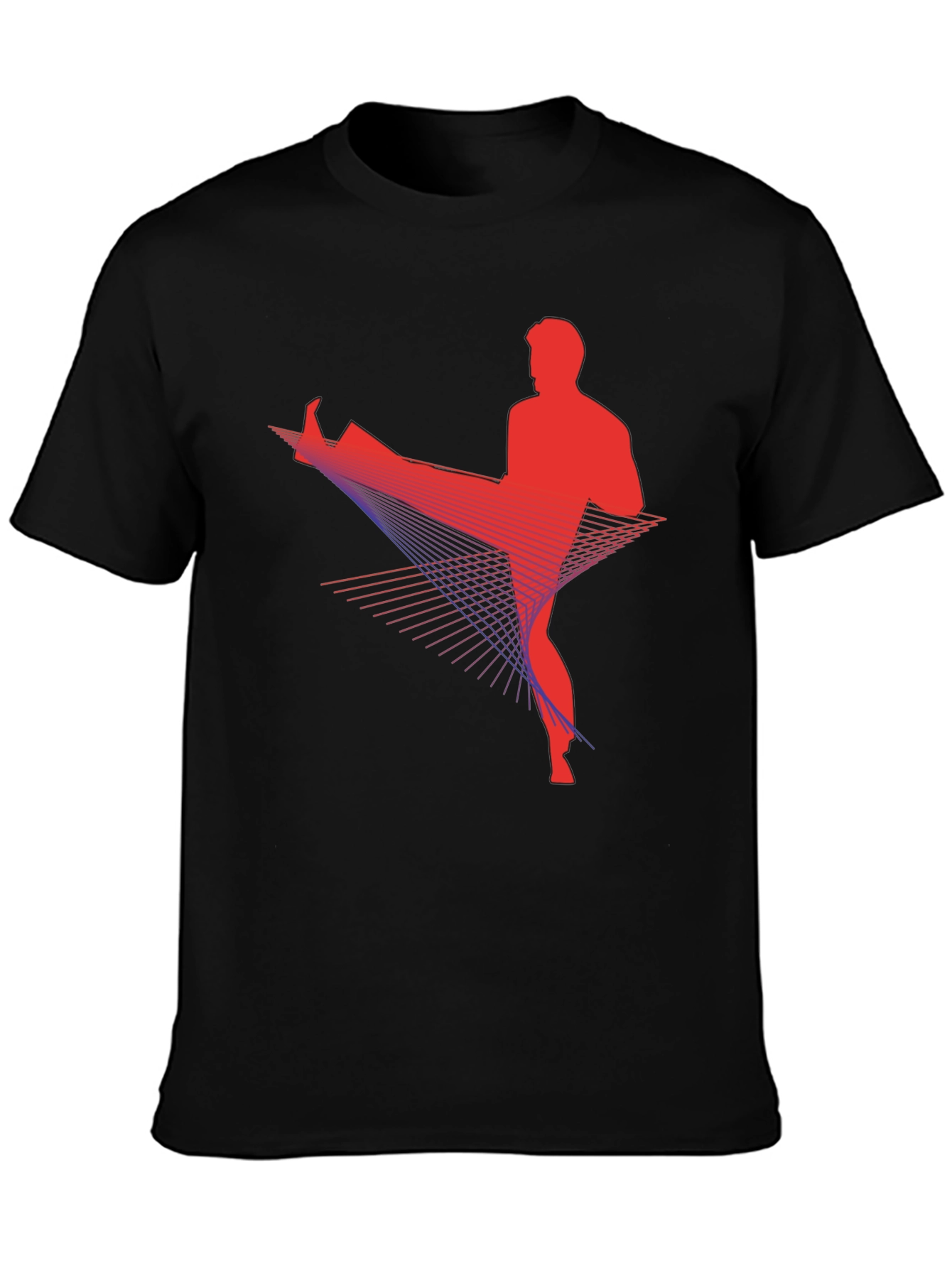 Martial Arts Graphic Tee - Black