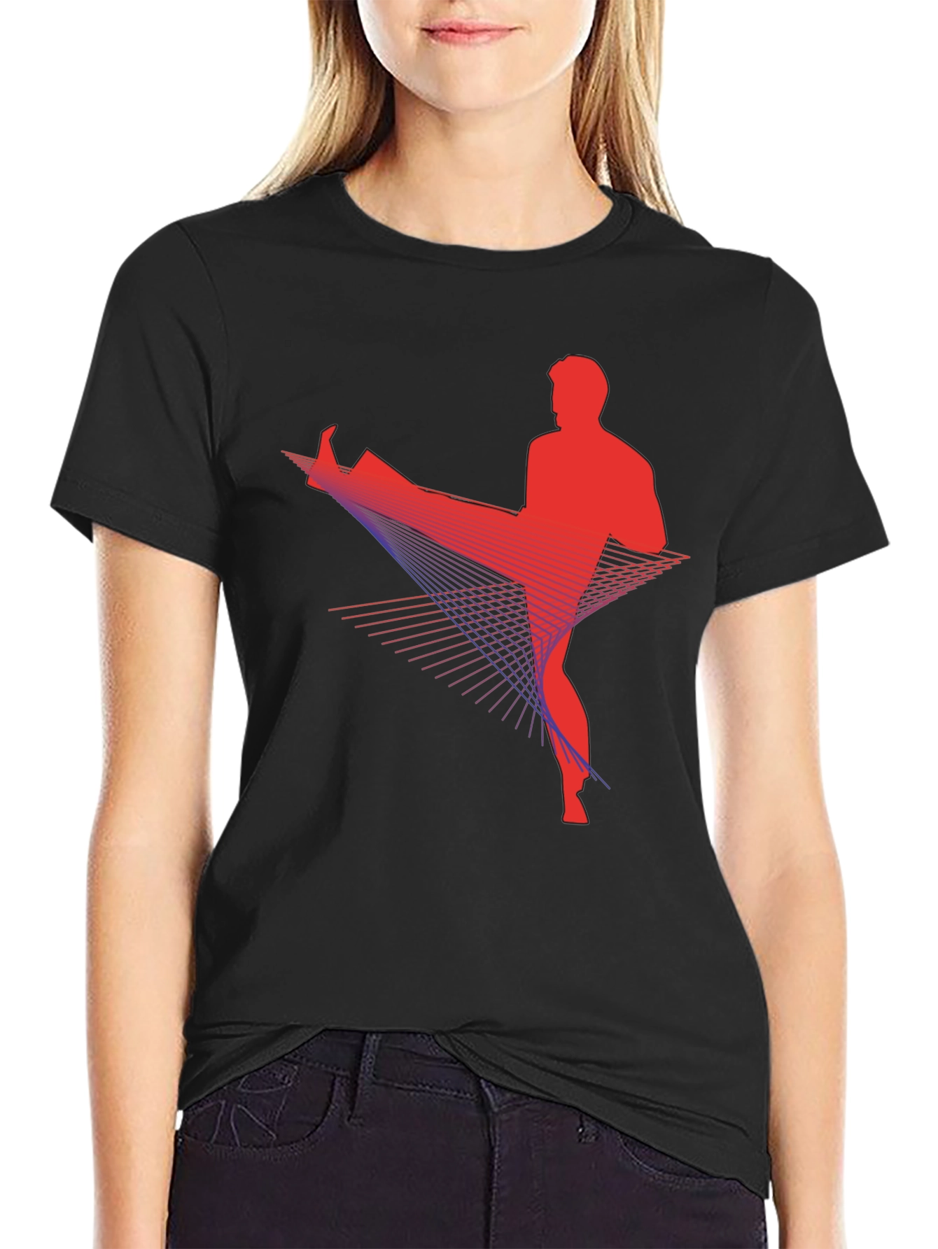Martial Arts Graphic Tee - Black