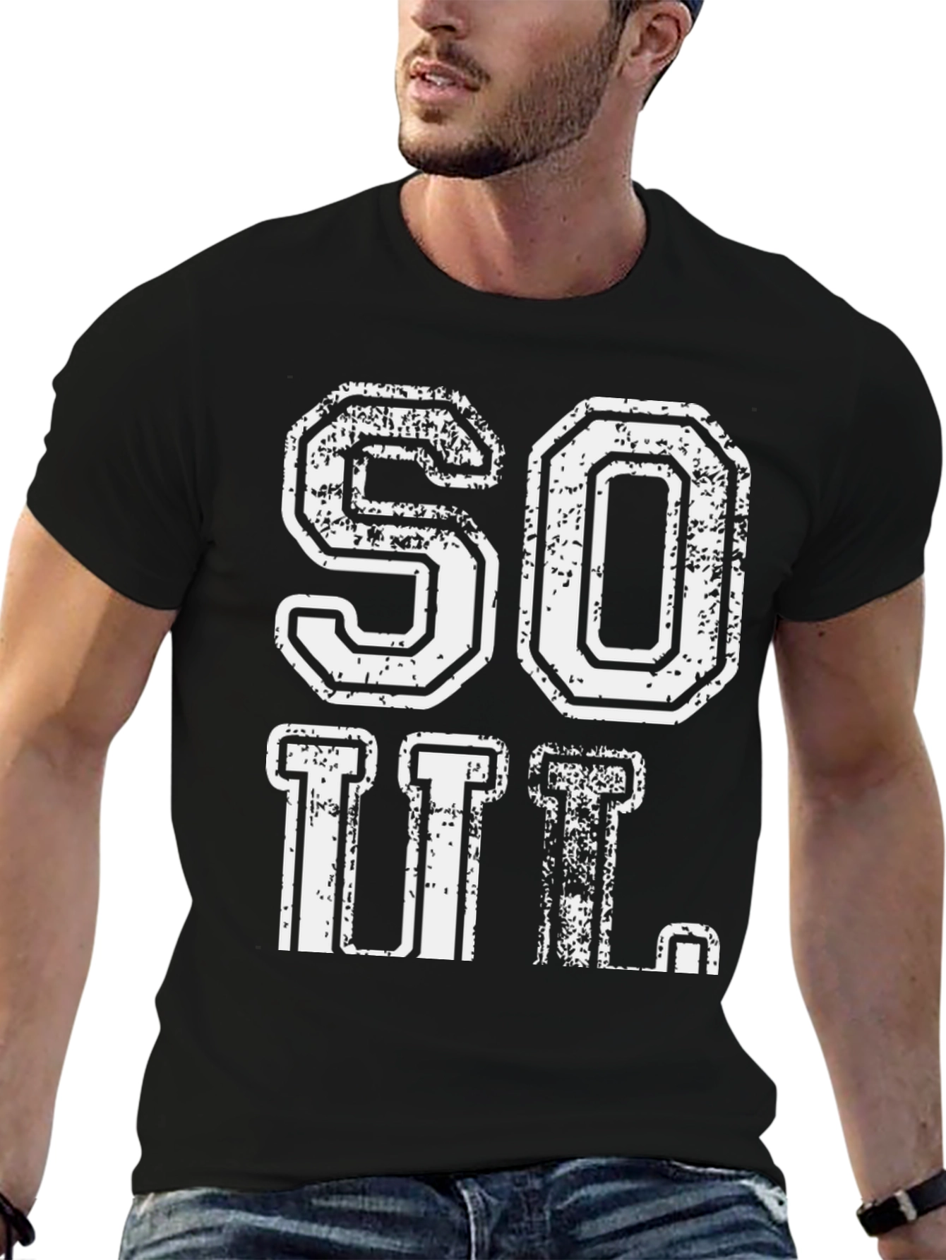 SOUL T-Shirt - Distressed Graphic Tee