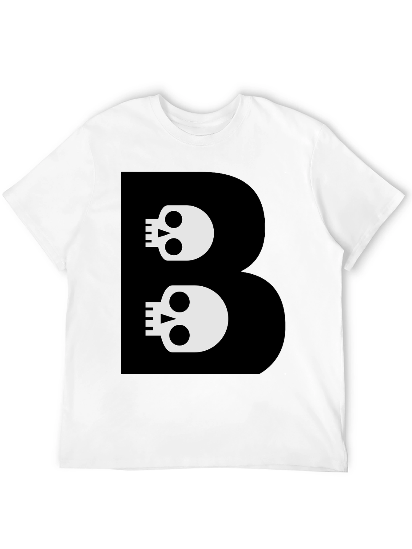 Skull B Graphic Black T-Shirt - Bold Style