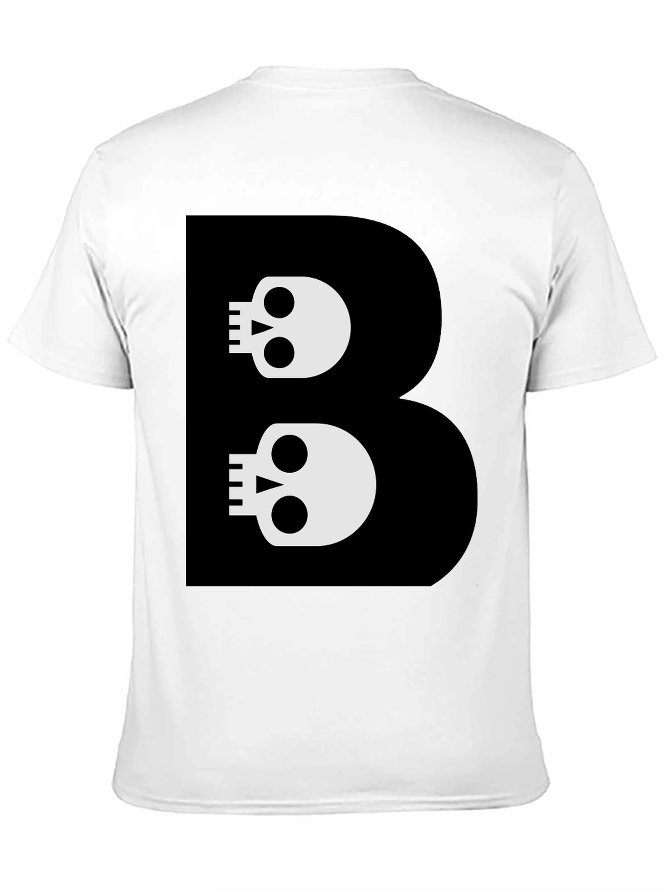 Skull B Graphic Black T-Shirt - Bold Style