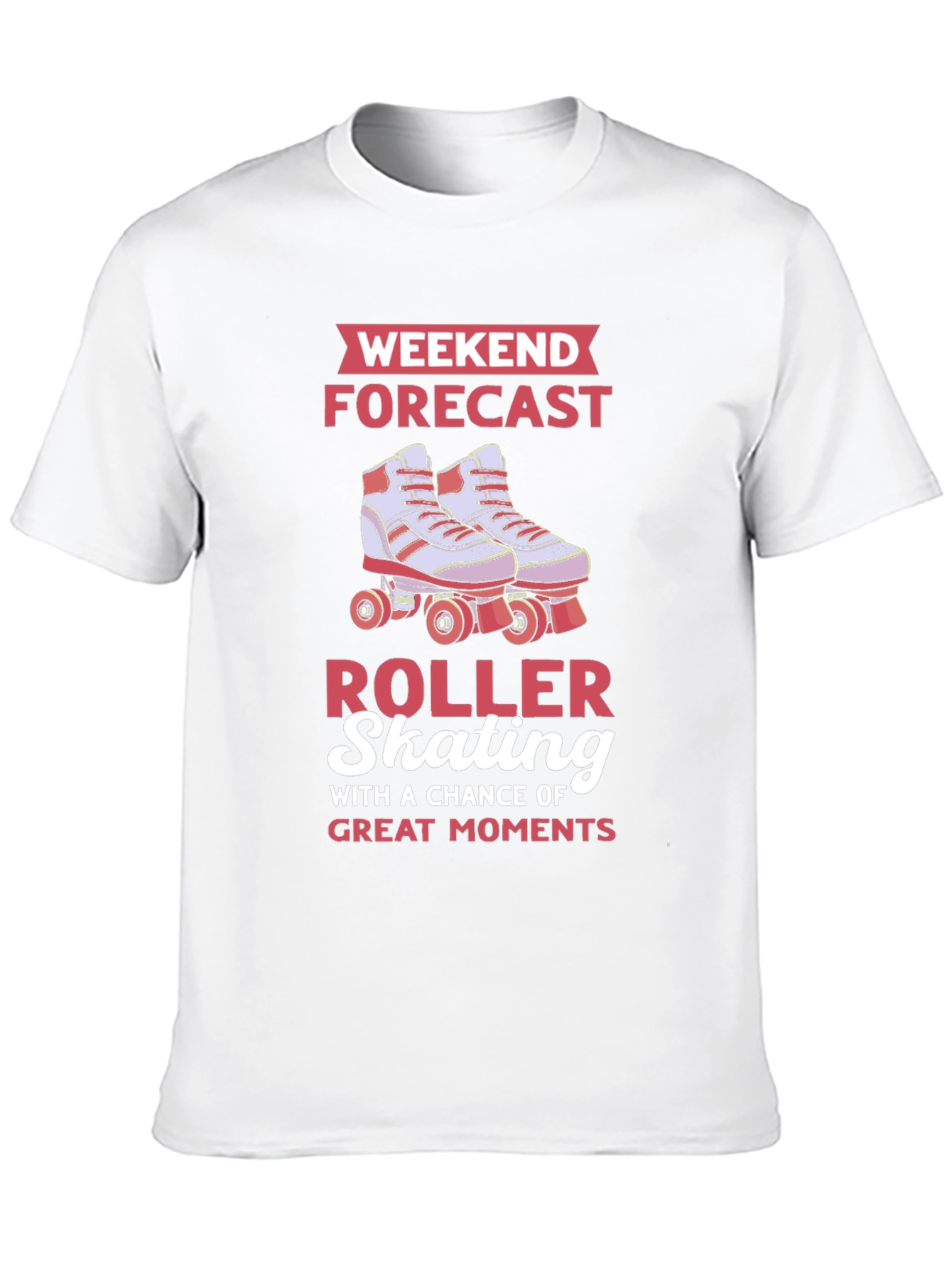 Roller Skating Weekend Forecast Graphic Tee