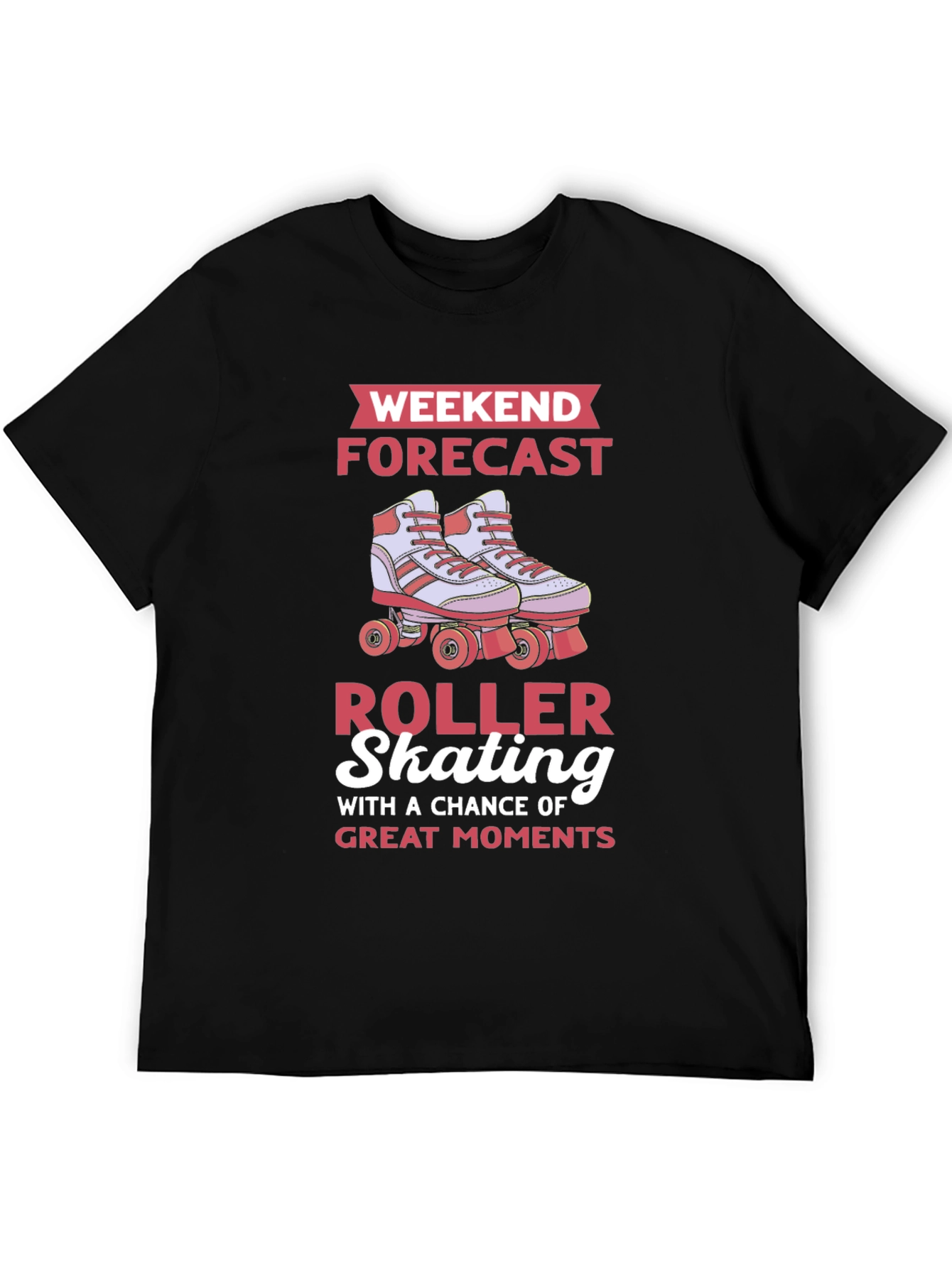 Roller Skating Weekend Forecast Graphic Tee