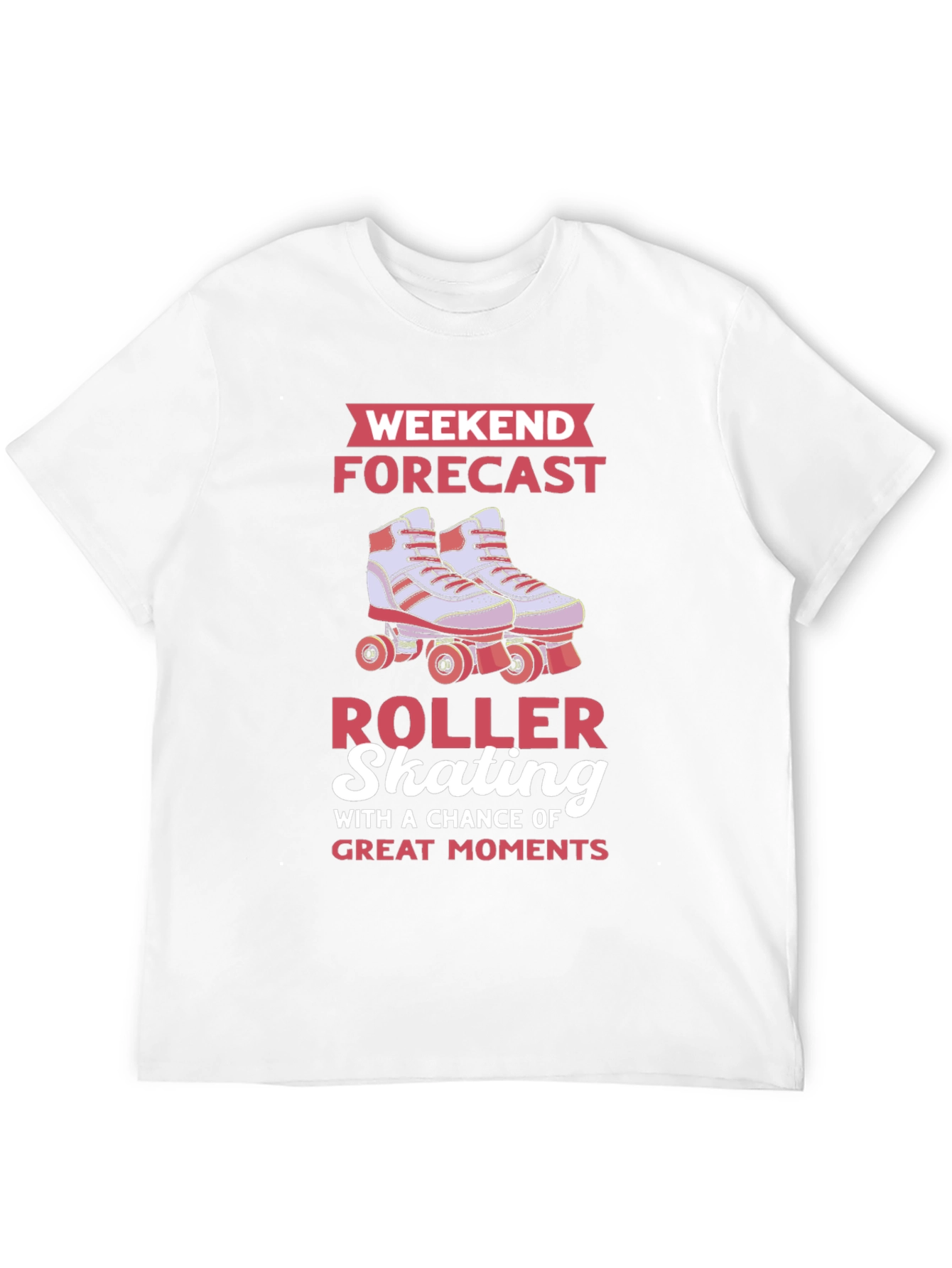 Roller Skating Weekend Forecast Graphic Tee