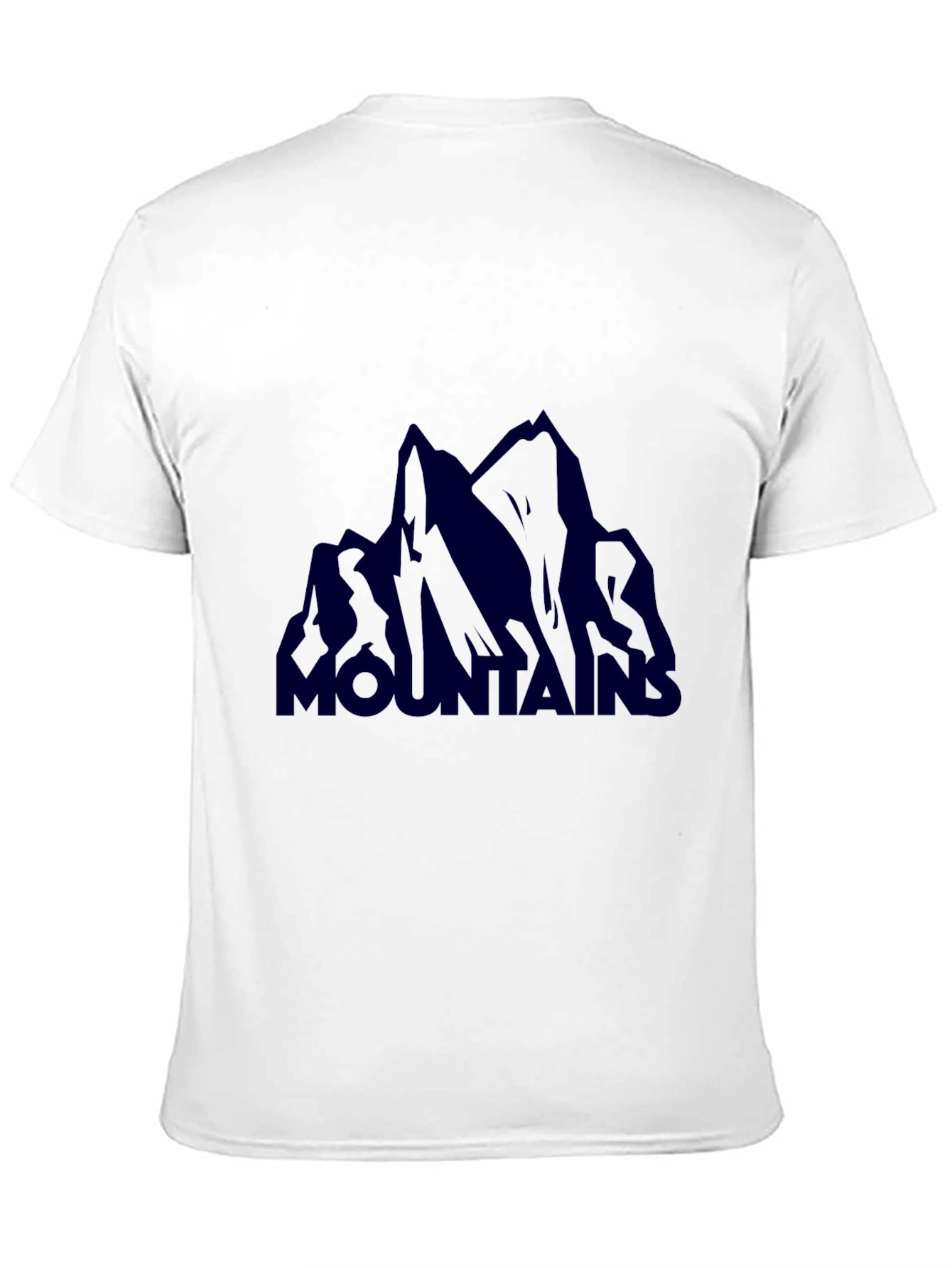 Mountains Graphic T-Shirt - Casual Black Tee