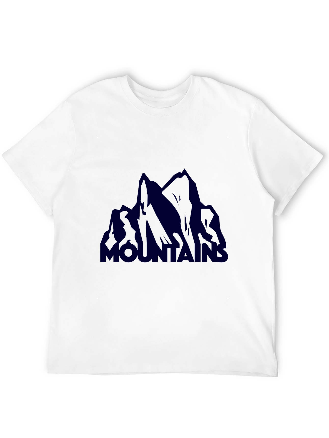 Mountains Graphic T-Shirt - Casual Black Tee