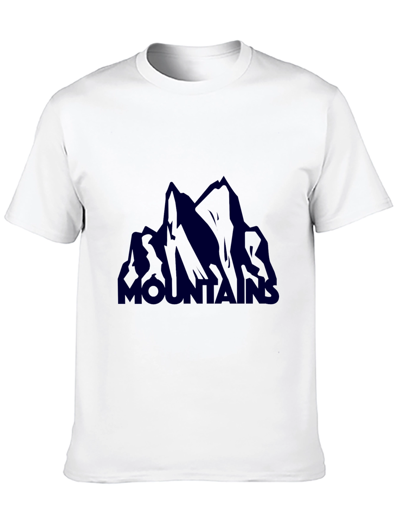 Mountains Graphic T-Shirt - Casual Black Tee