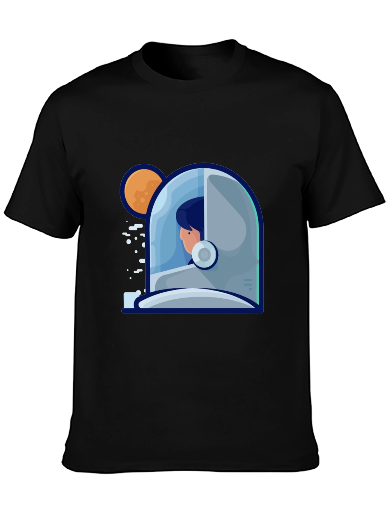 Astronaut Graphic Print Tee - Stylish Space Design