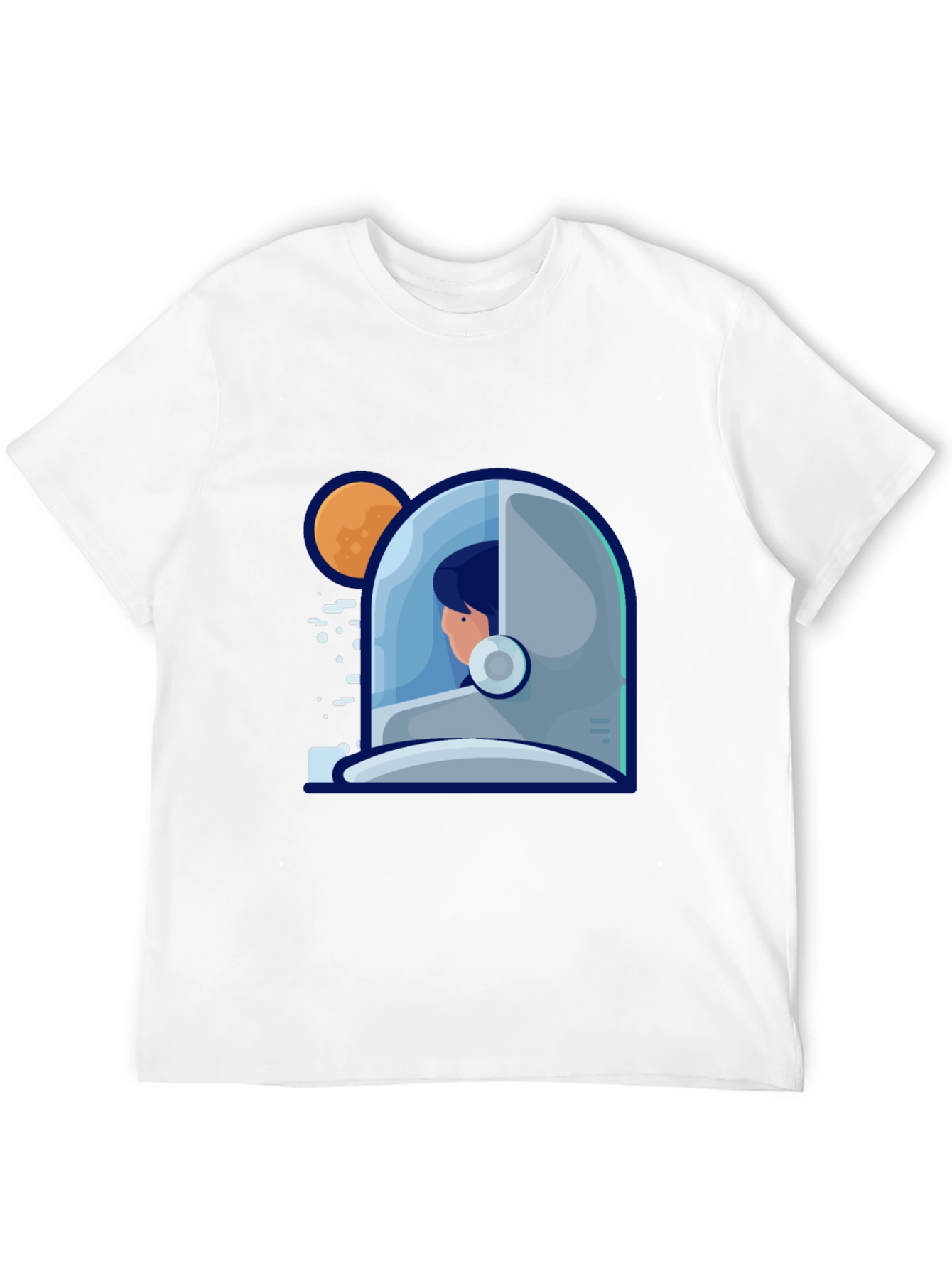 Astronaut Graphic Print Tee - Stylish Space Design