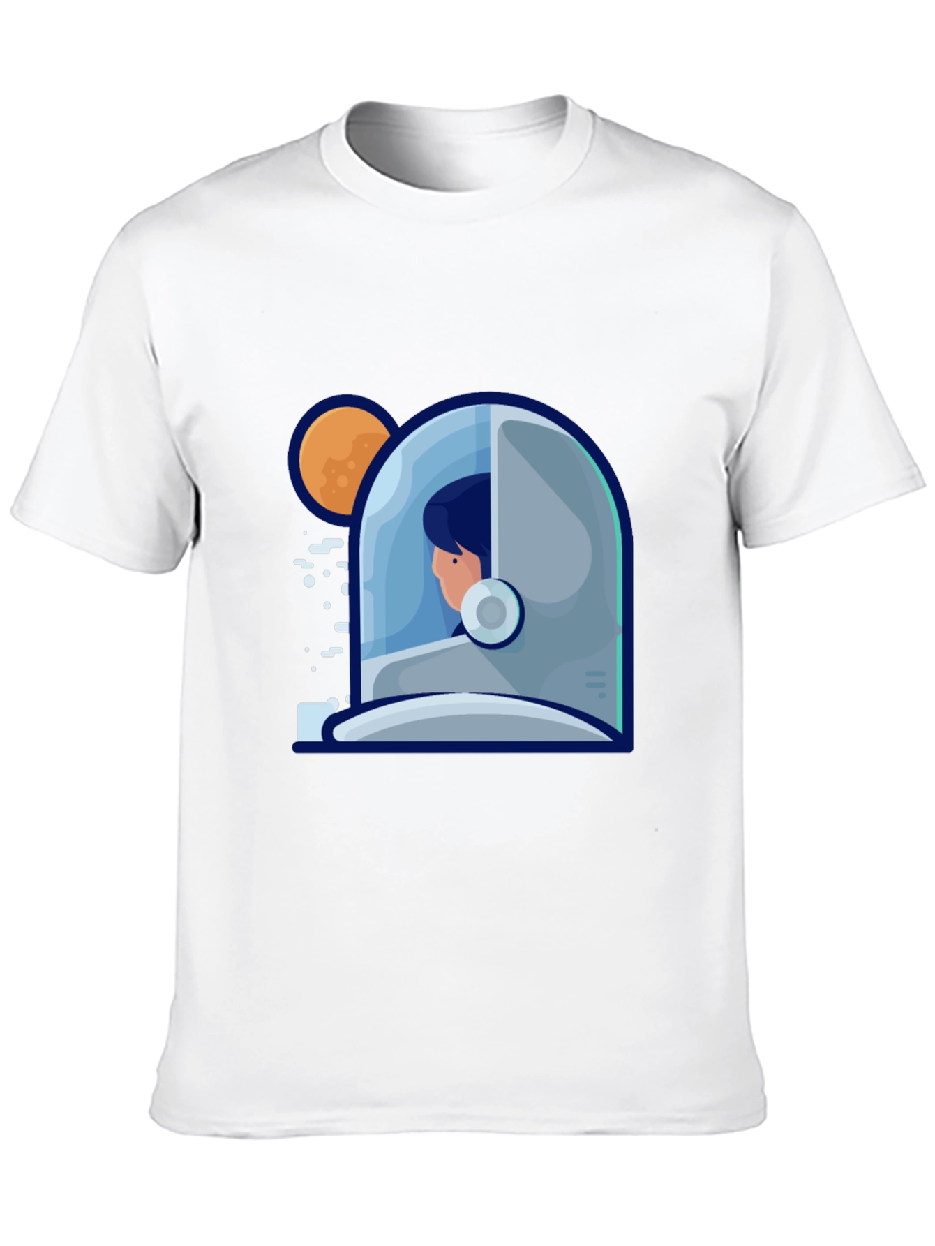 Astronaut Graphic Print Tee - Stylish Space Design
