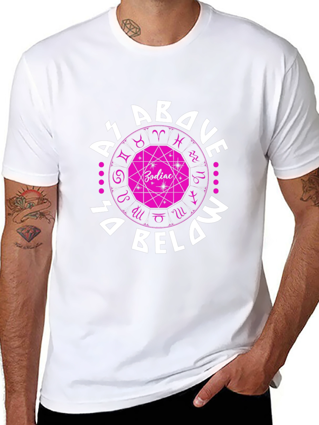 Zodiac As Above So Below Graphic T-Shirt