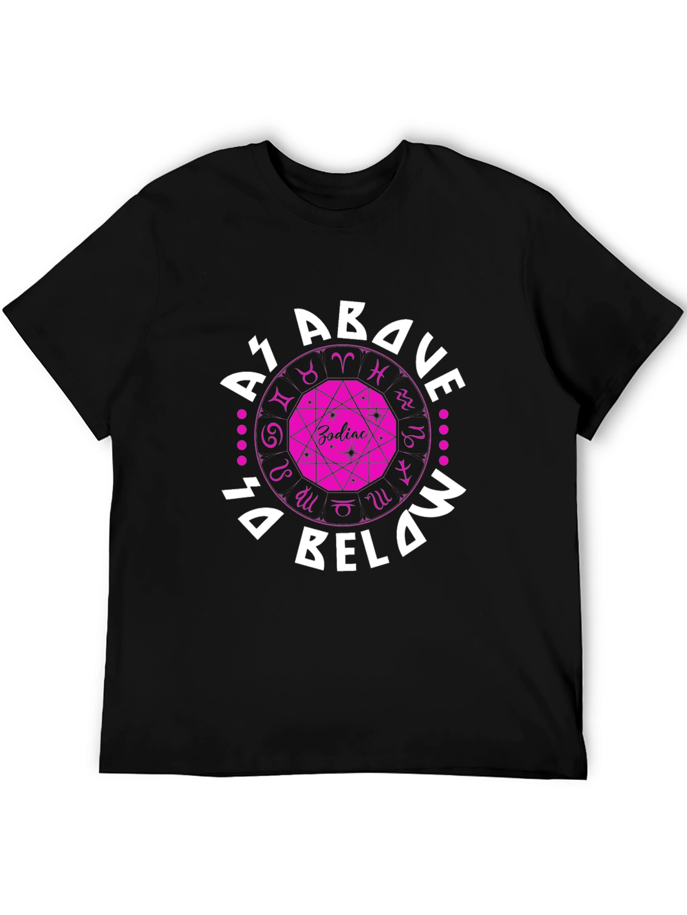 Zodiac As Above So Below Graphic T-Shirt