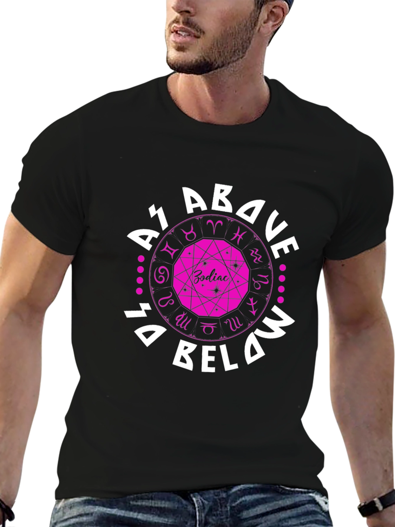 Zodiac As Above So Below Graphic T-Shirt