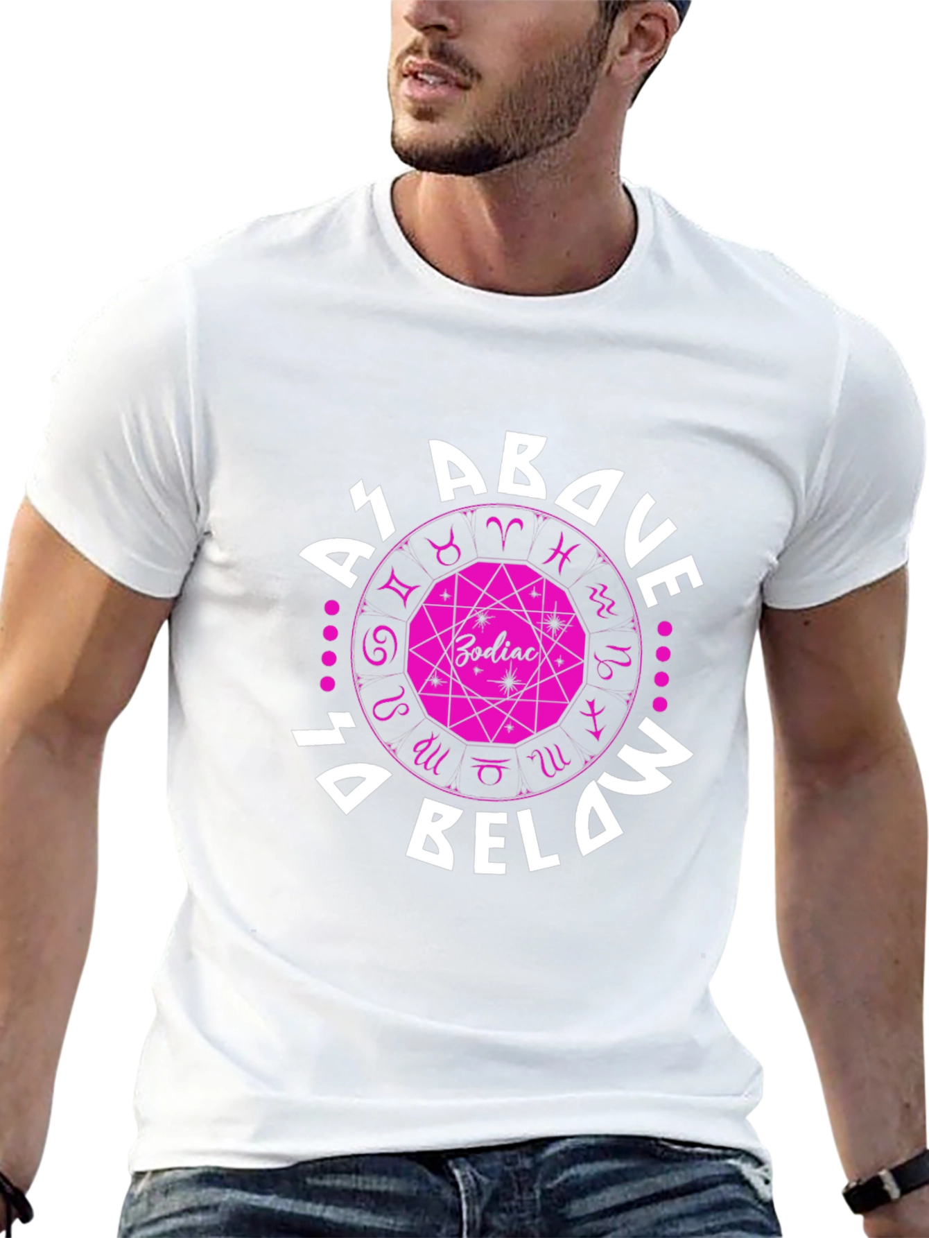 Zodiac As Above So Below Graphic T-Shirt