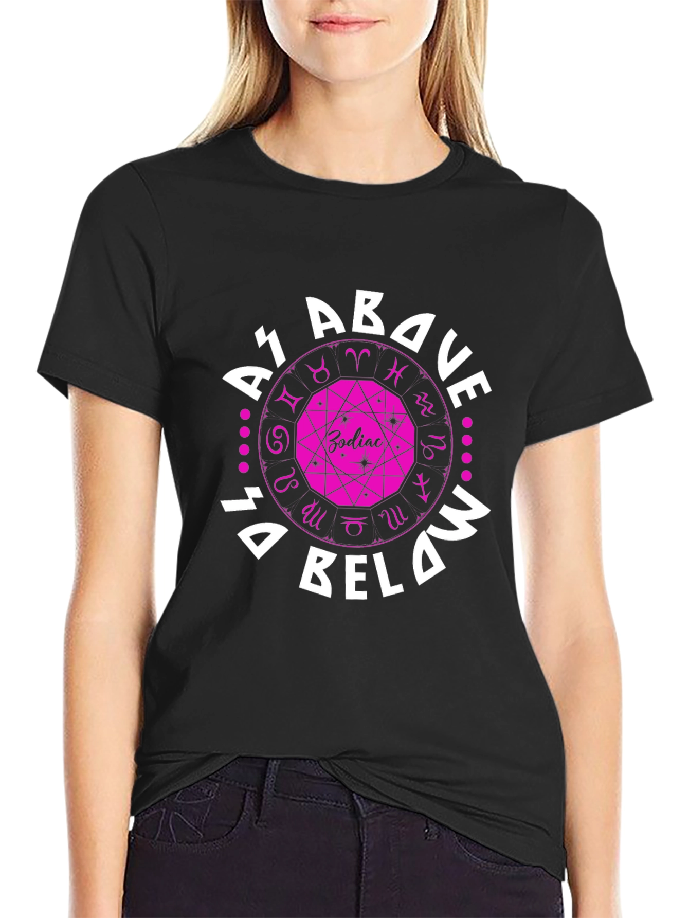 Zodiac As Above So Below Graphic T-Shirt