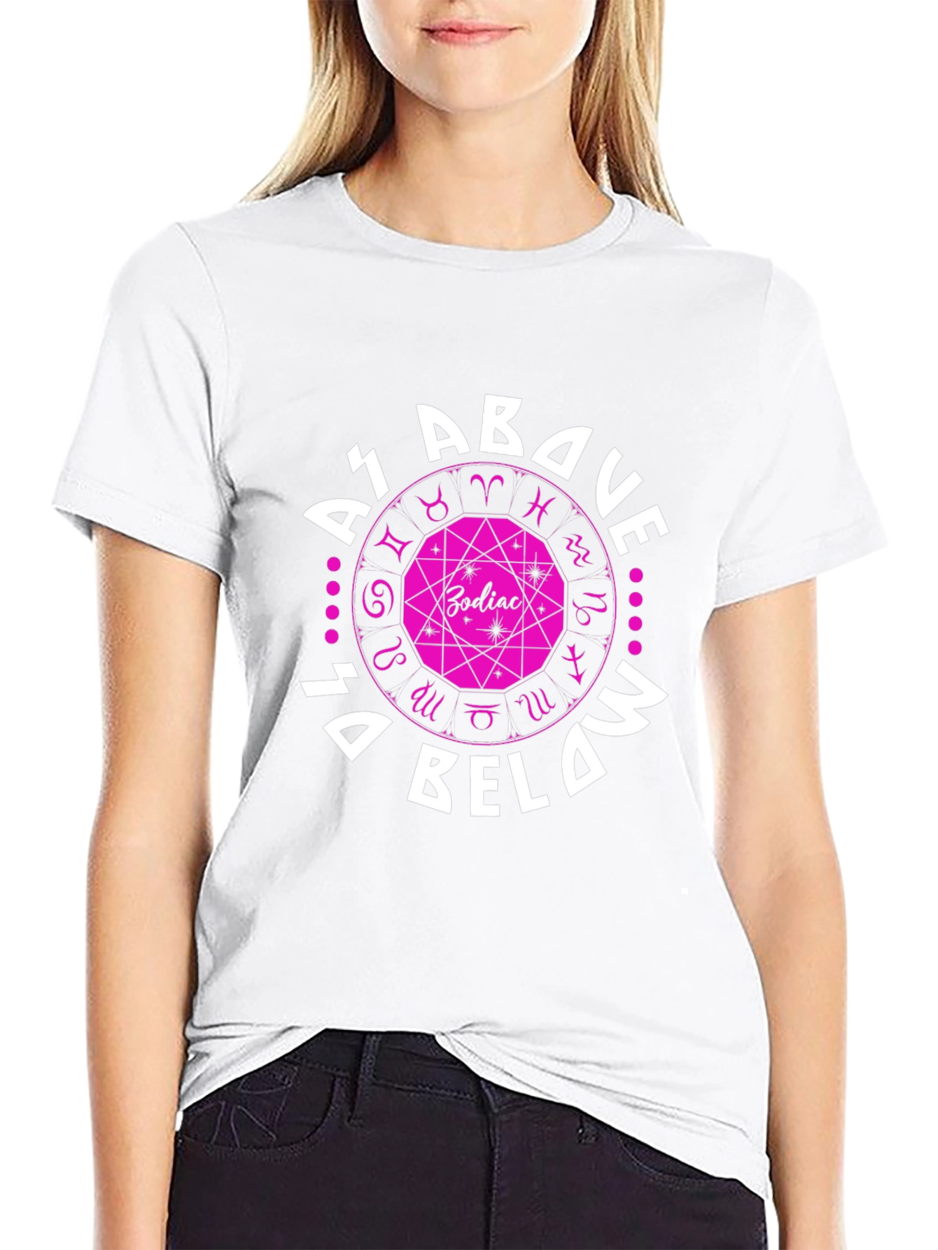 Zodiac As Above So Below Graphic T-Shirt