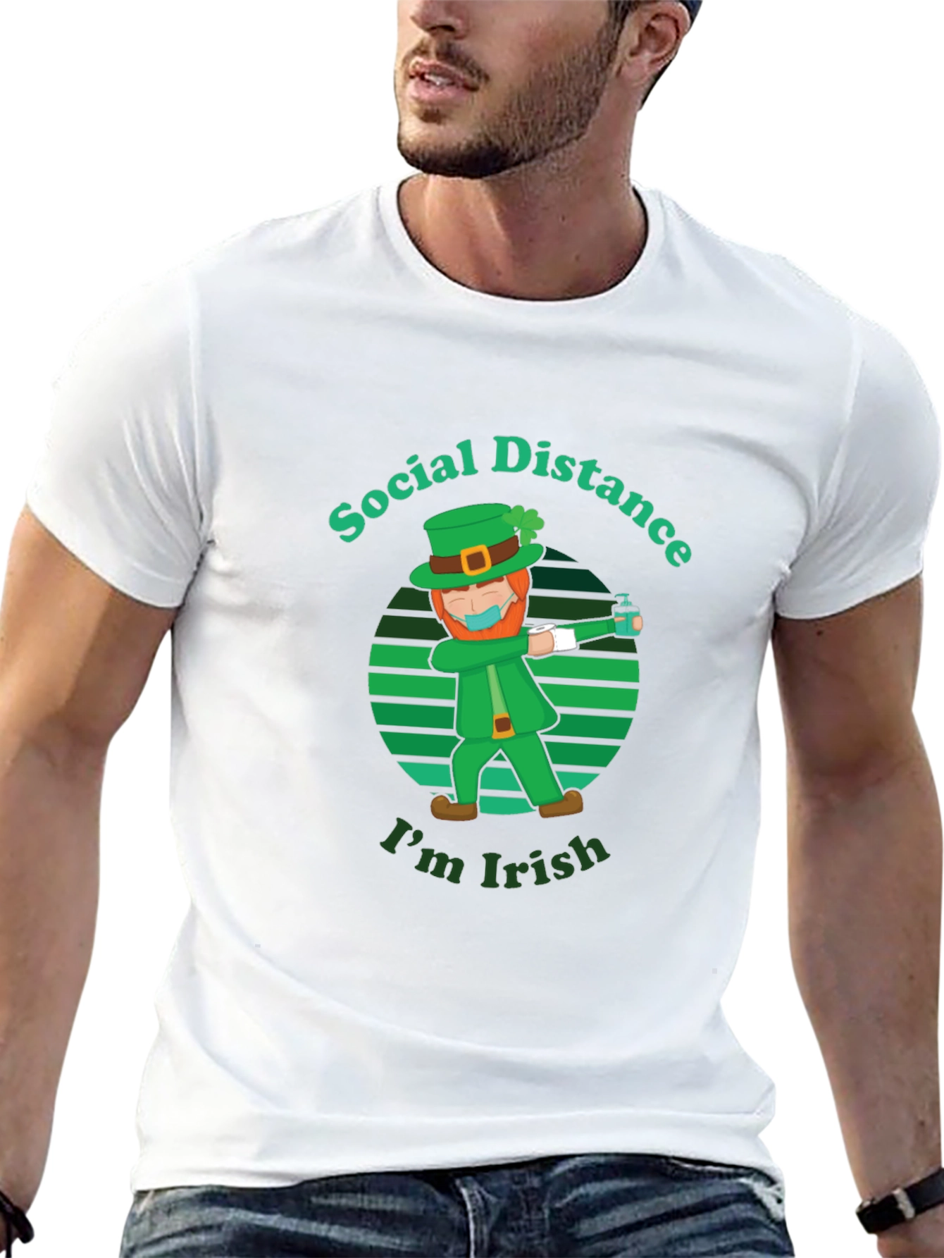 Social Distance Im Irish St. Patricks Day T-Shirt