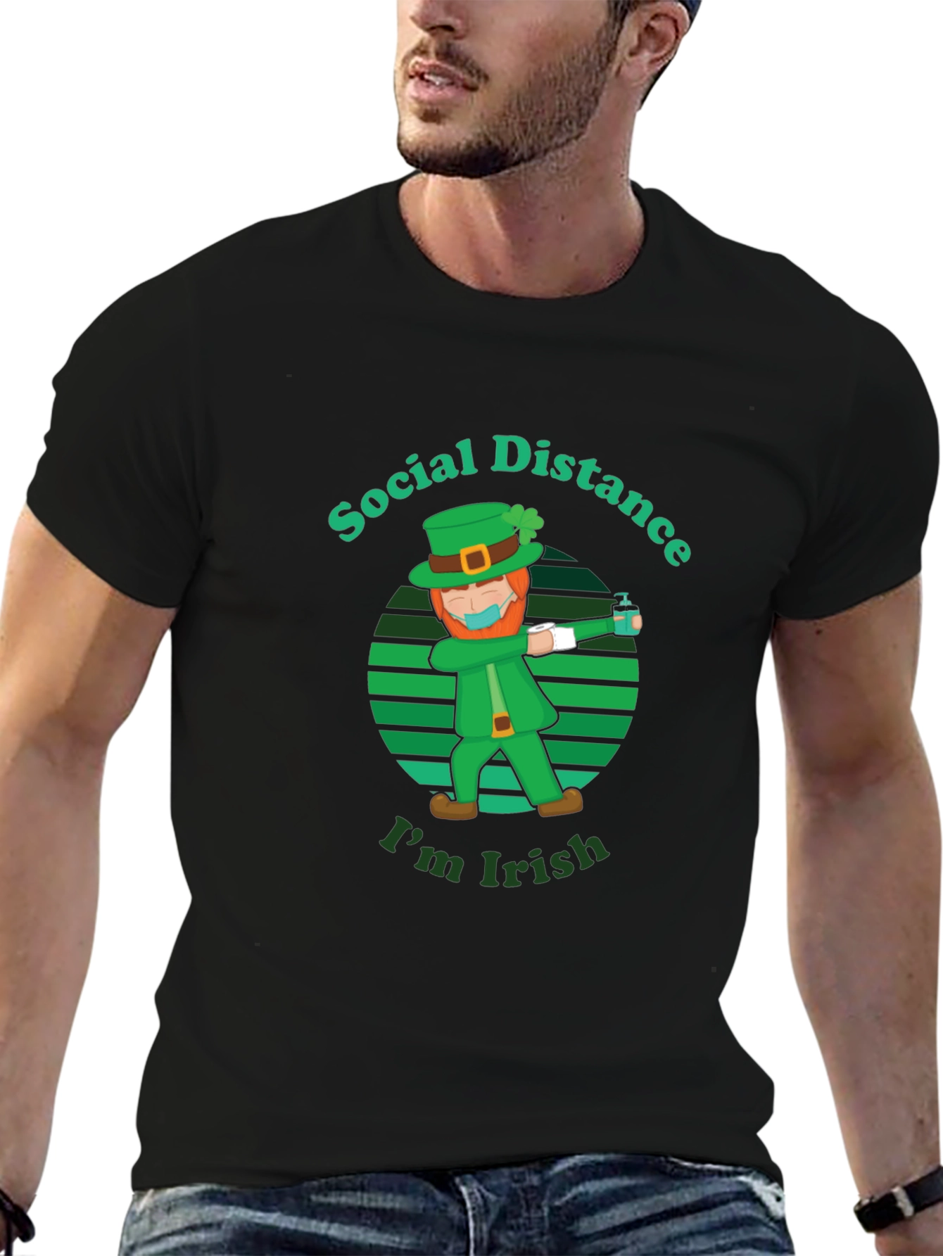 Social Distance Im Irish St. Patricks Day T-Shirt
