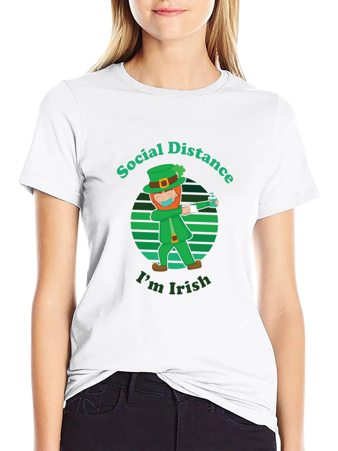 Social Distance Im Irish St. Patricks Day T-Shirt