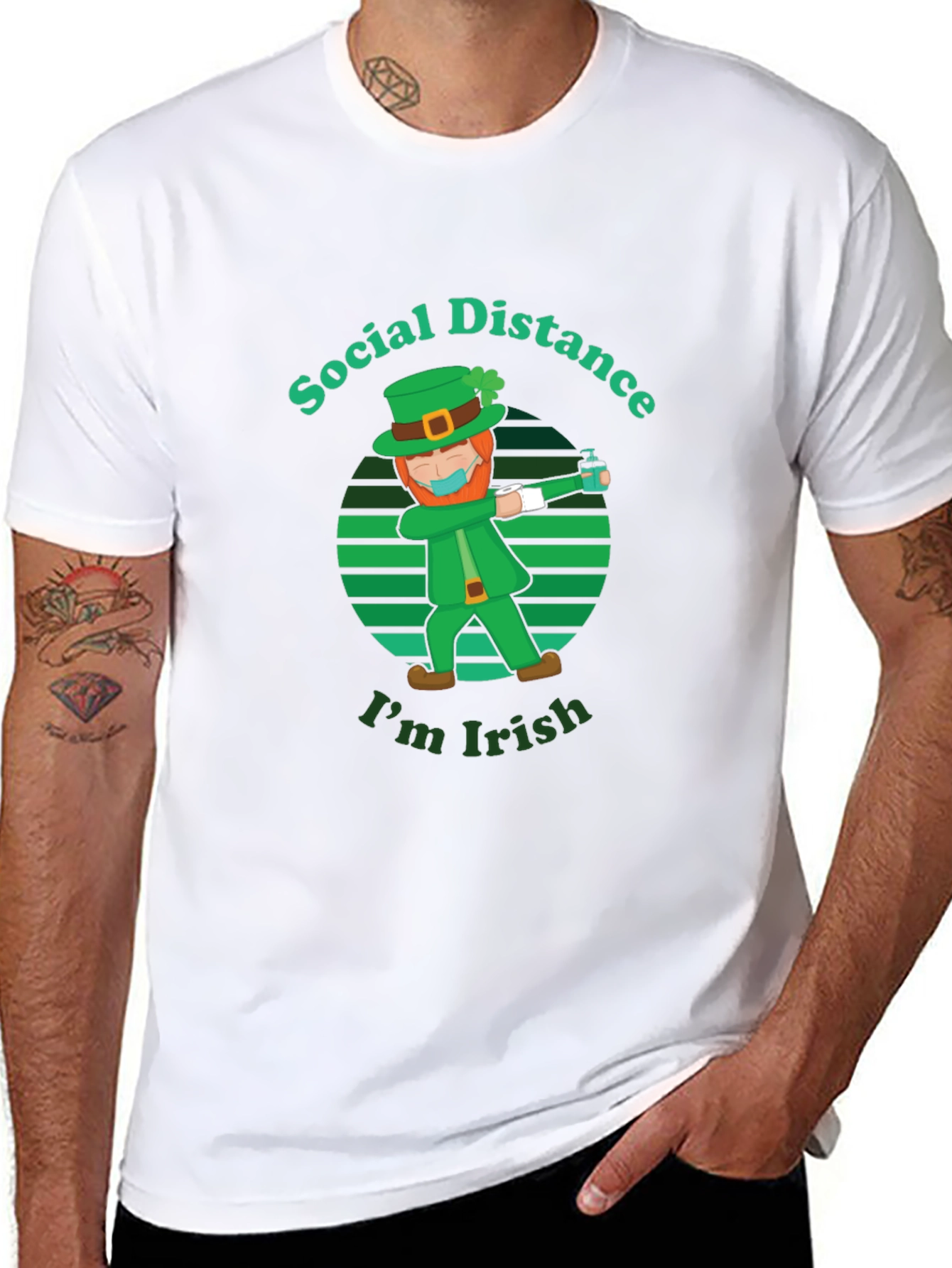 Social Distance Im Irish St. Patricks Day T-Shirt