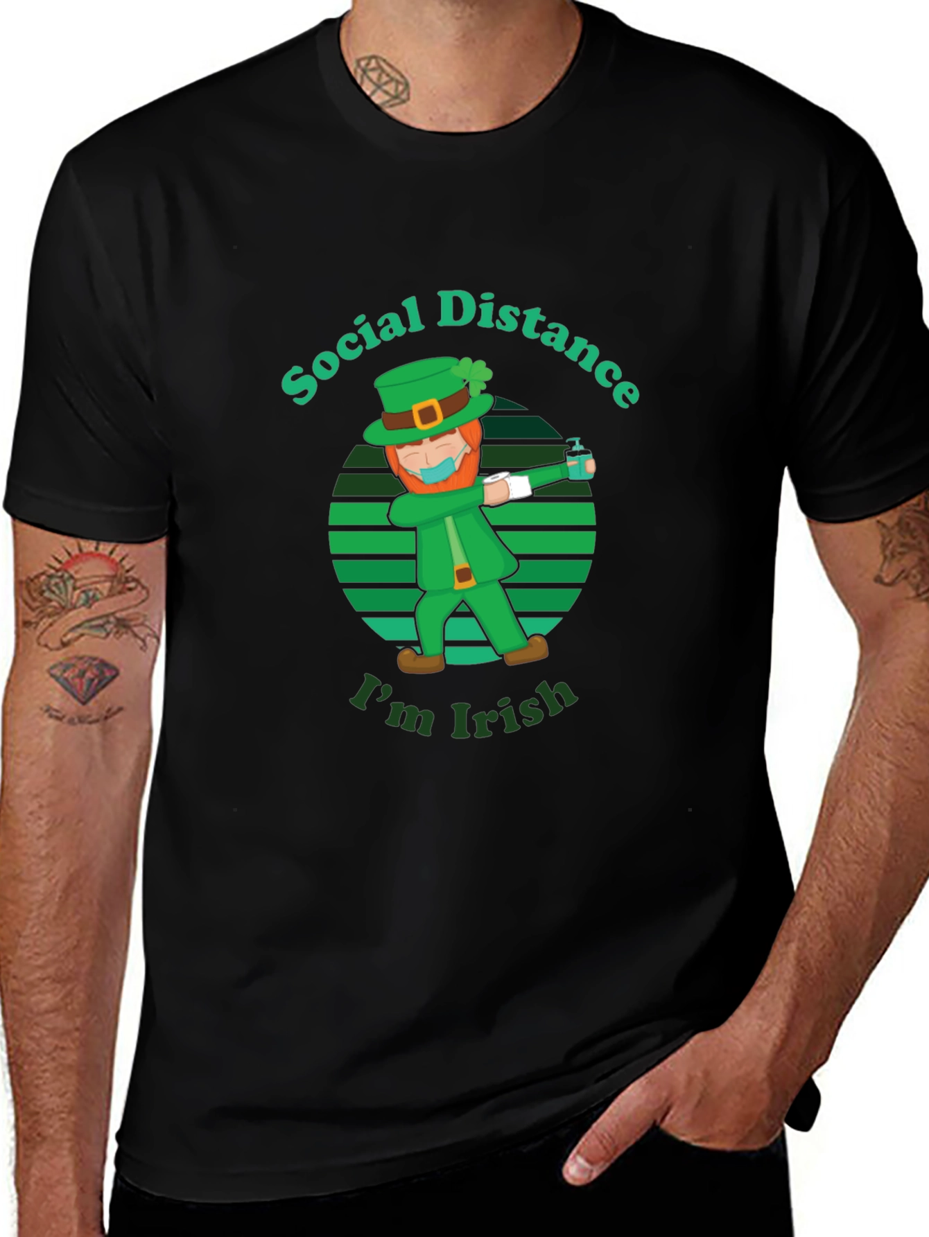 Social Distance Im Irish St. Patricks Day T-Shirt