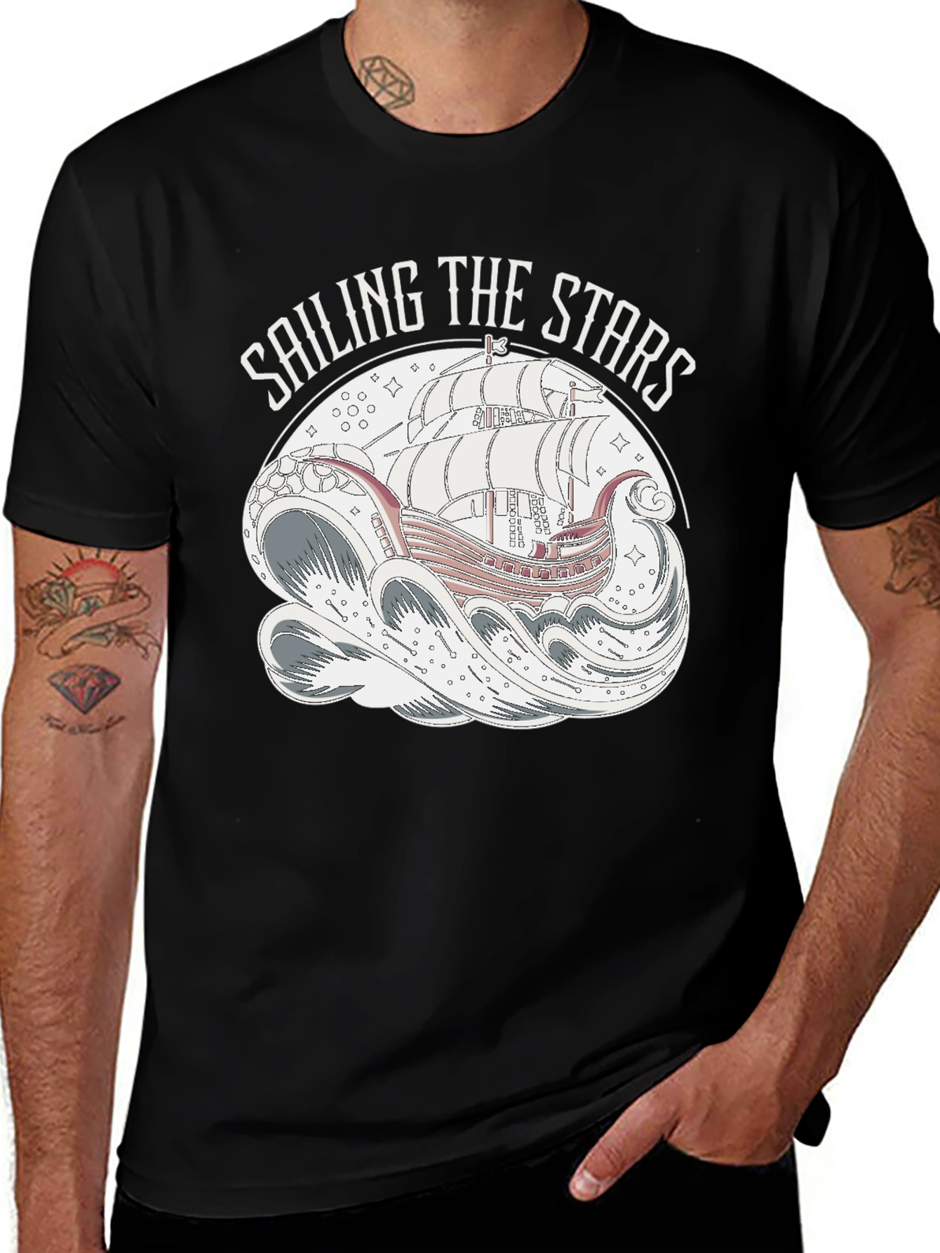 Sailing the Stars Graphic T-Shirt