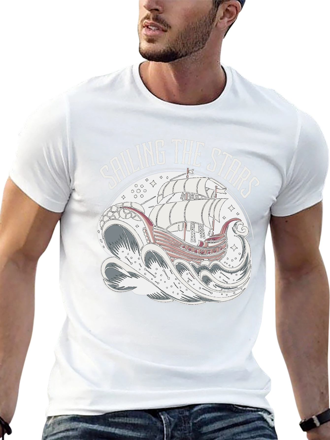 Sailing the Stars Graphic T-Shirt