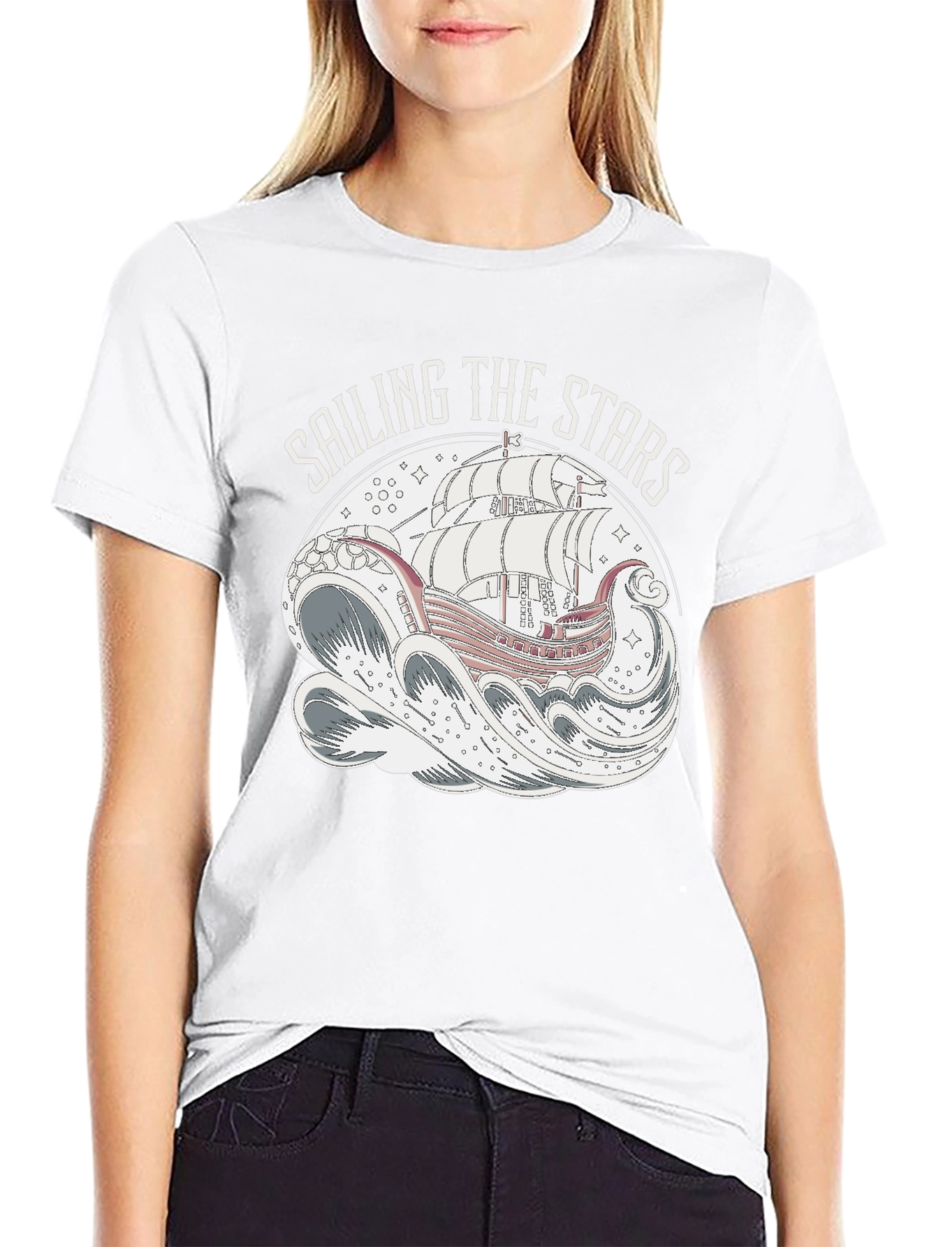 Sailing the Stars Graphic T-Shirt