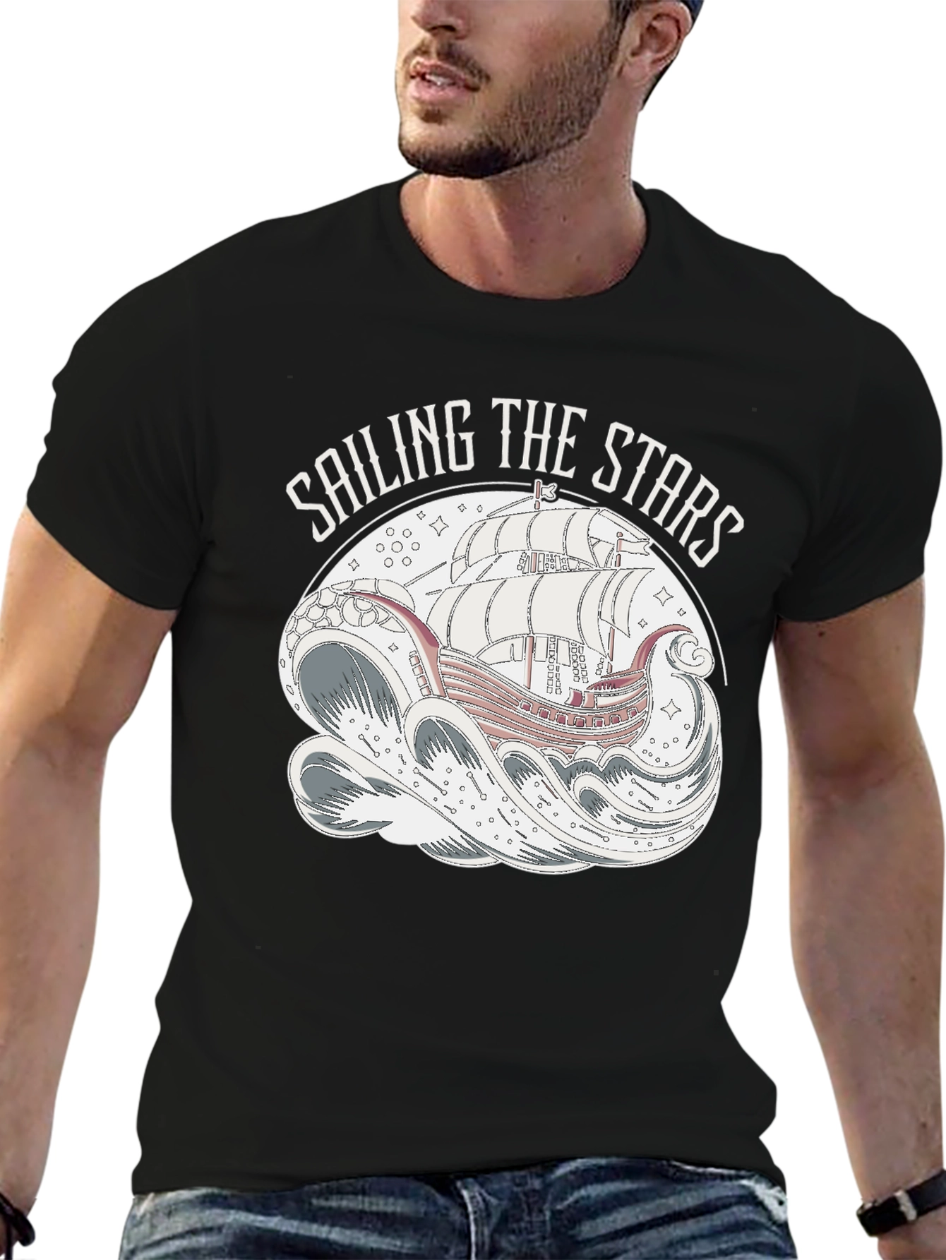 Sailing the Stars Graphic T-Shirt