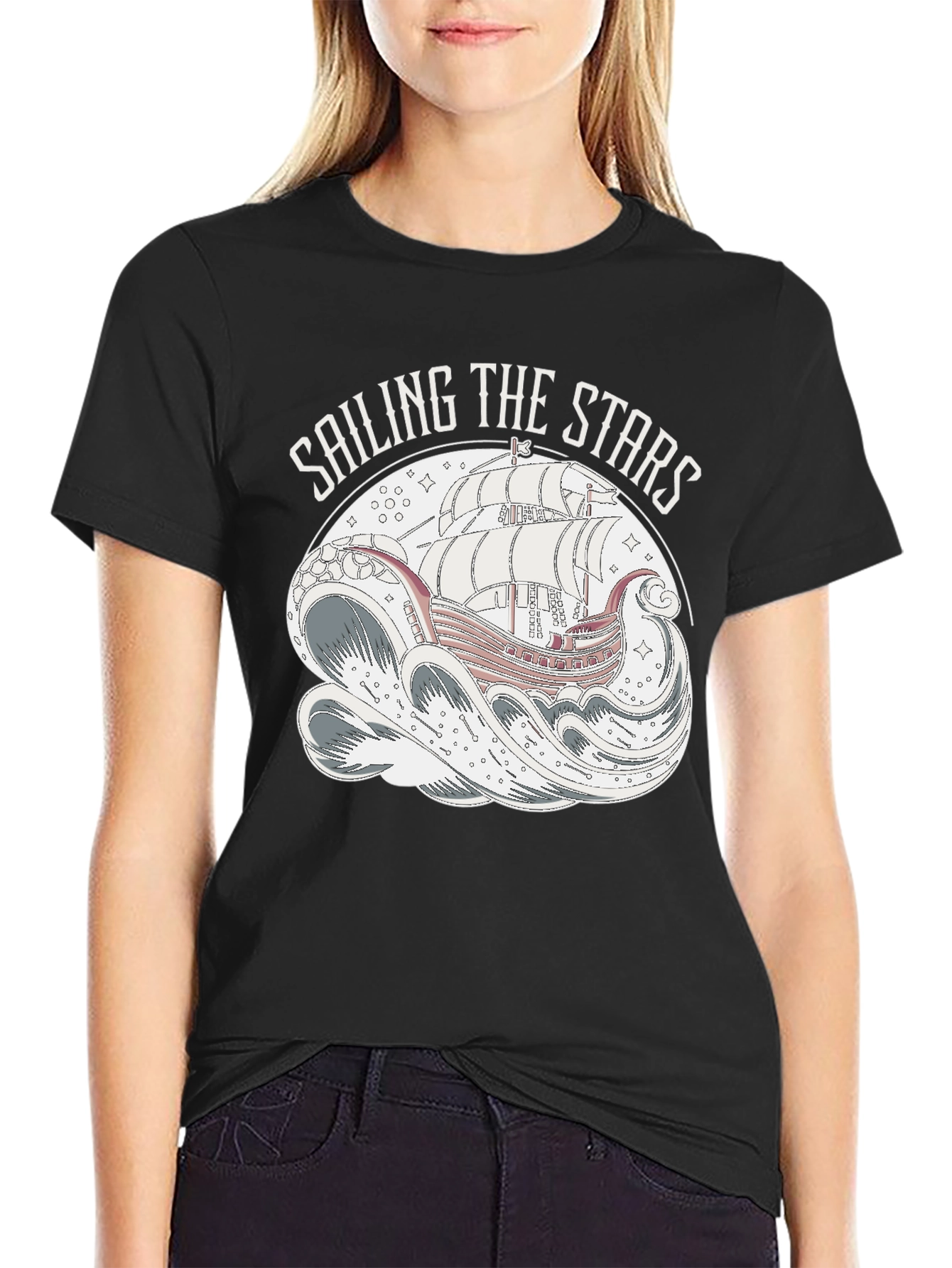 Sailing the Stars Graphic T-Shirt