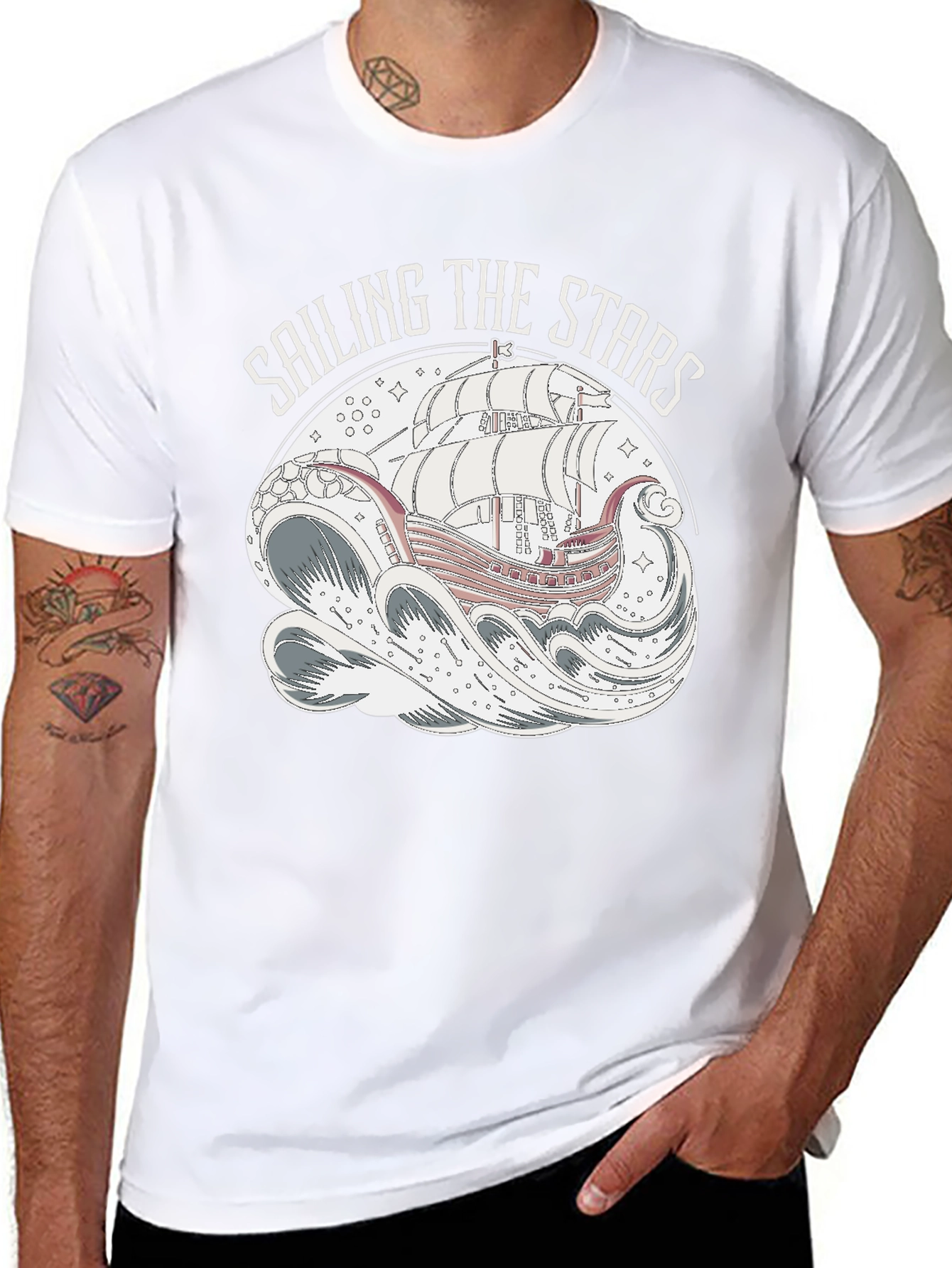 Sailing the Stars Graphic T-Shirt