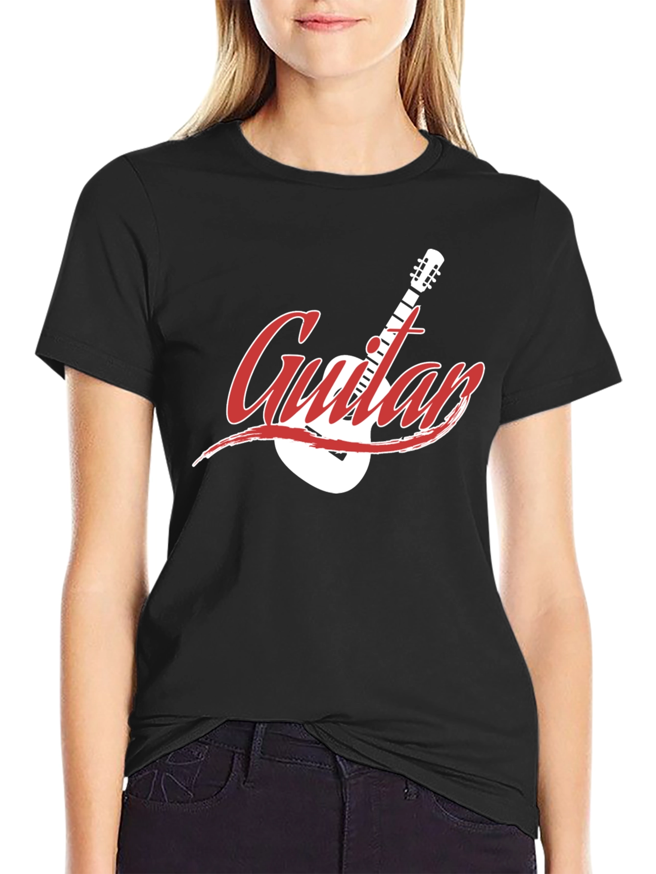 Guitar Graphic Tee - Classic Rock Style Shirt