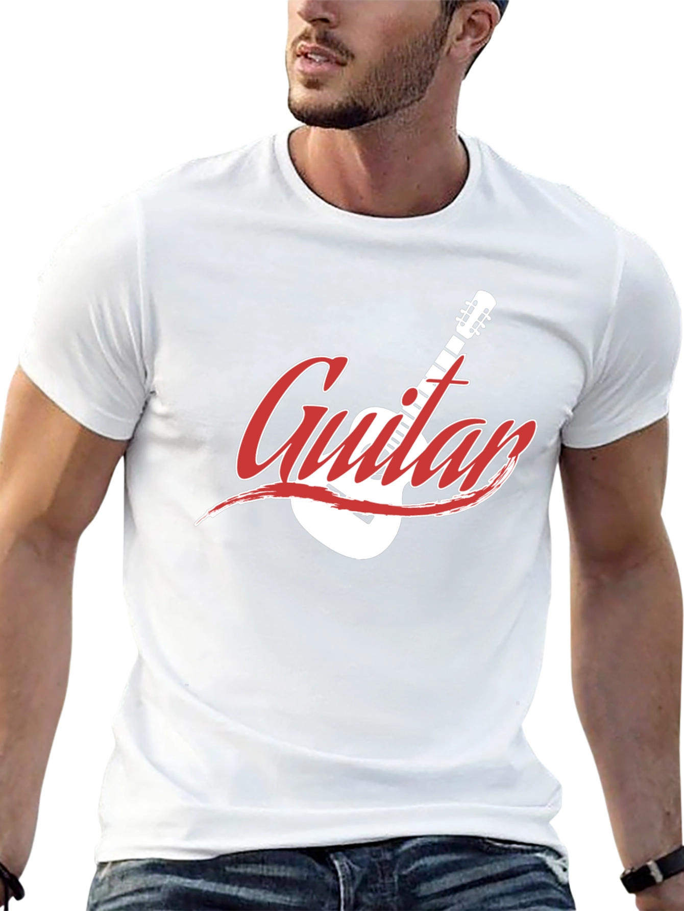 Guitar Graphic Tee - Classic Rock Style Shirt