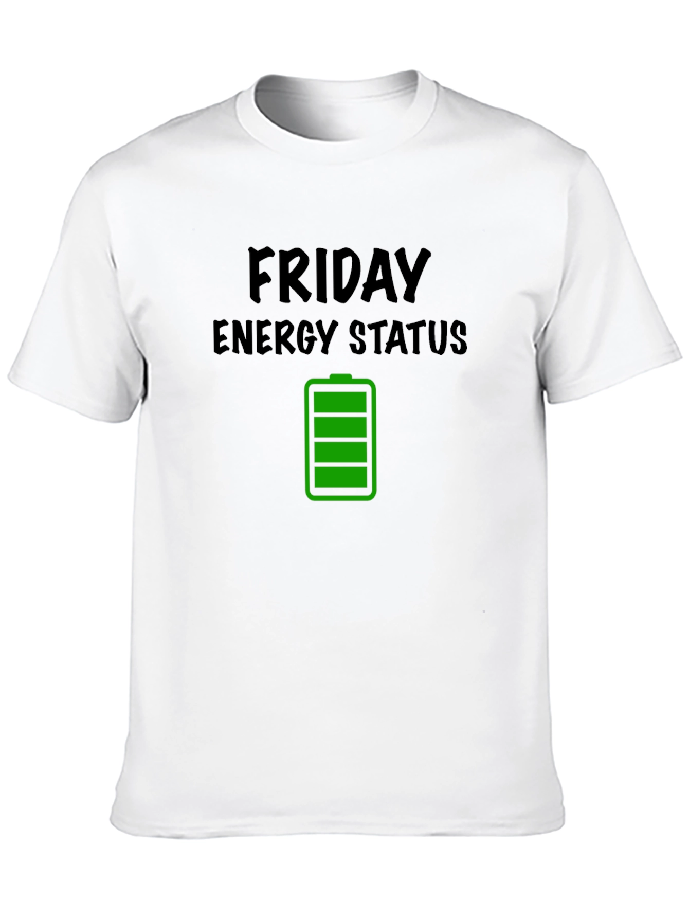 Friday Energy Status T-Shirt - Recharge Your Weekend!
