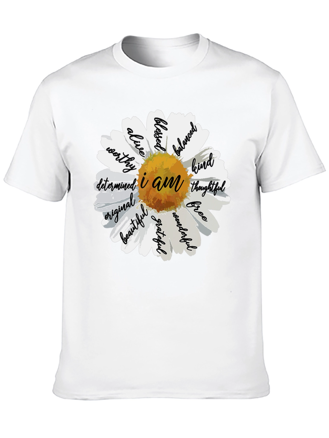 I Am Daisy Graphic Tee - Black