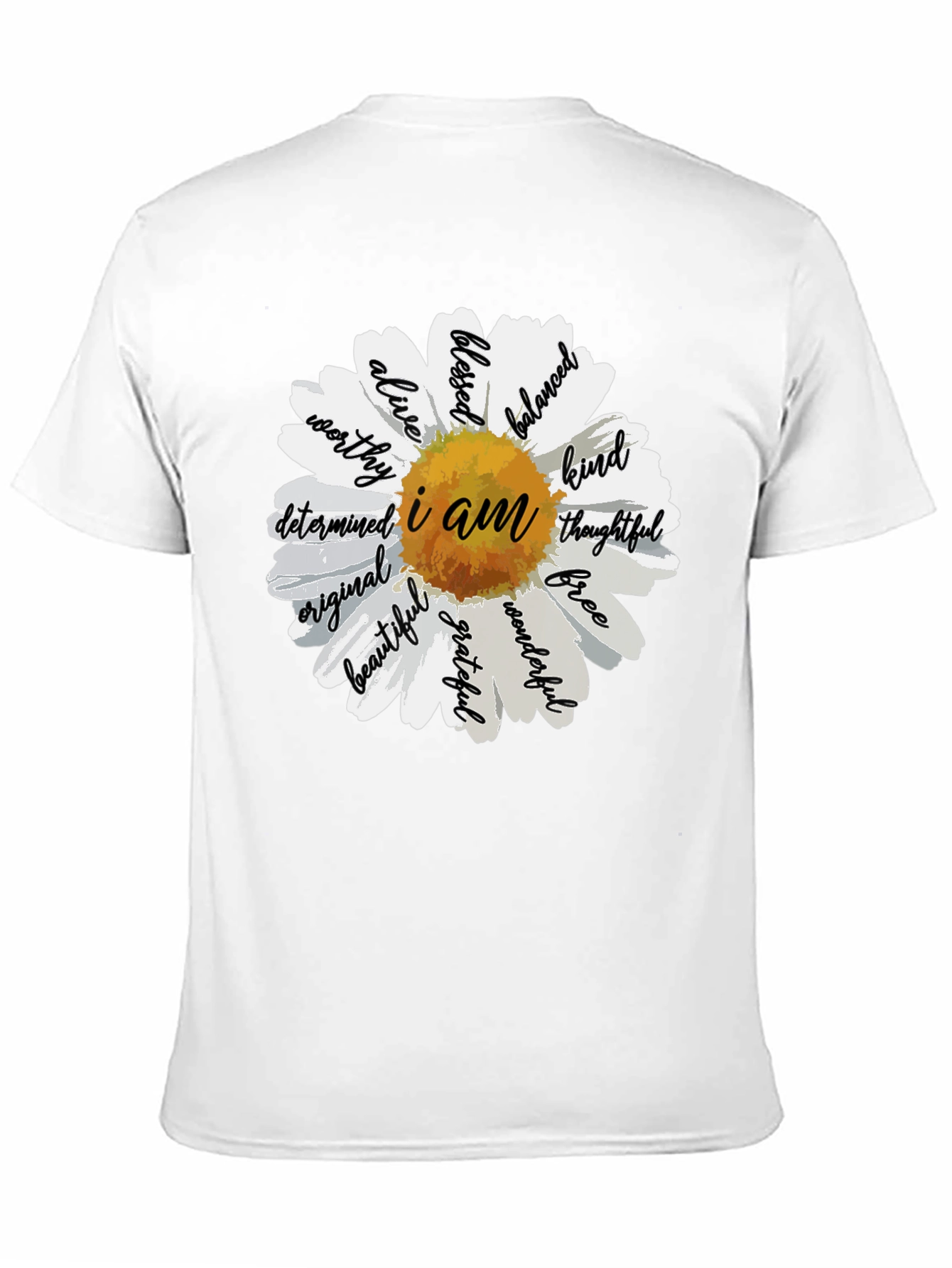 I Am Daisy Graphic Tee - Black