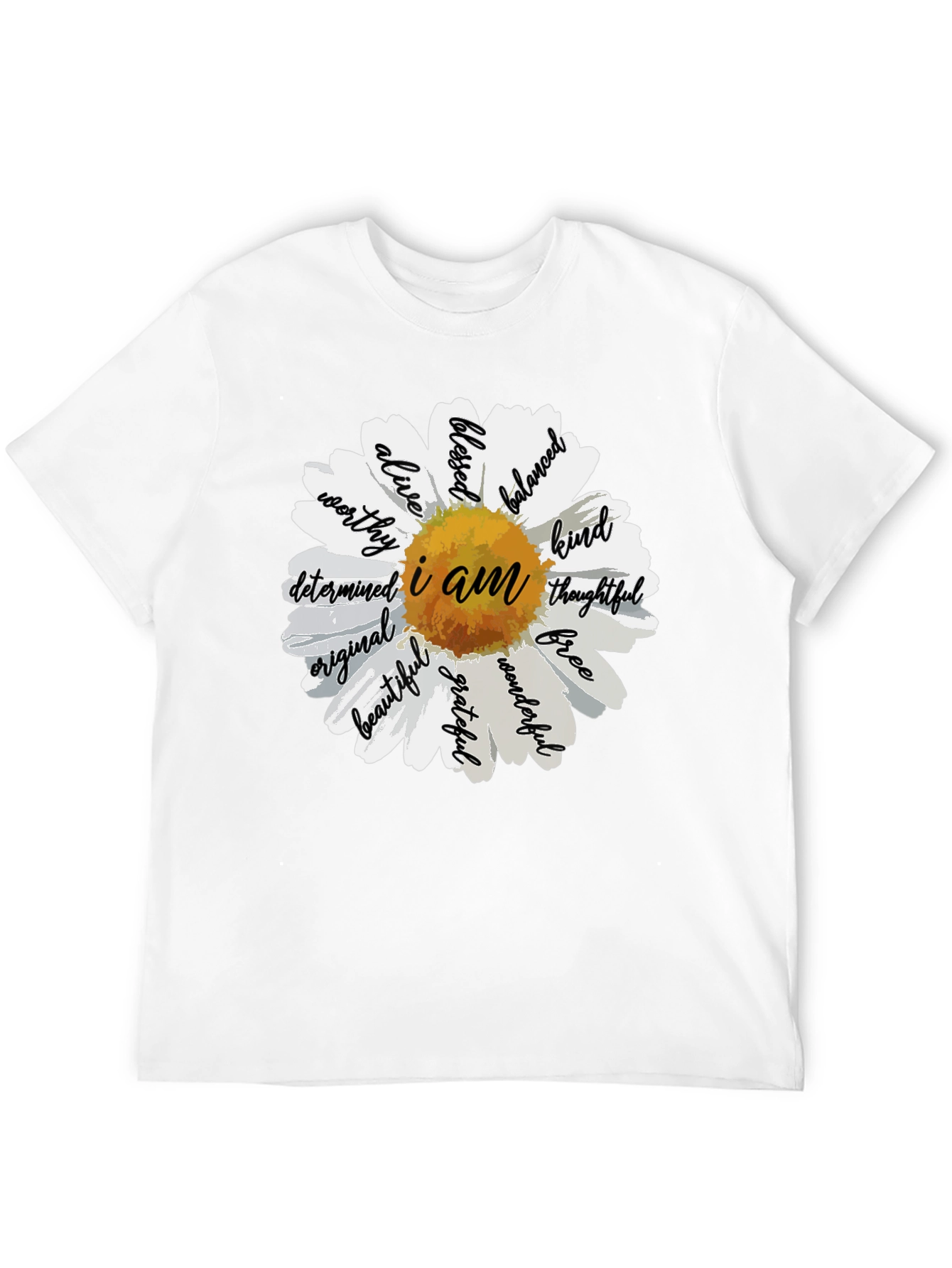 I Am Daisy Graphic Tee - Black