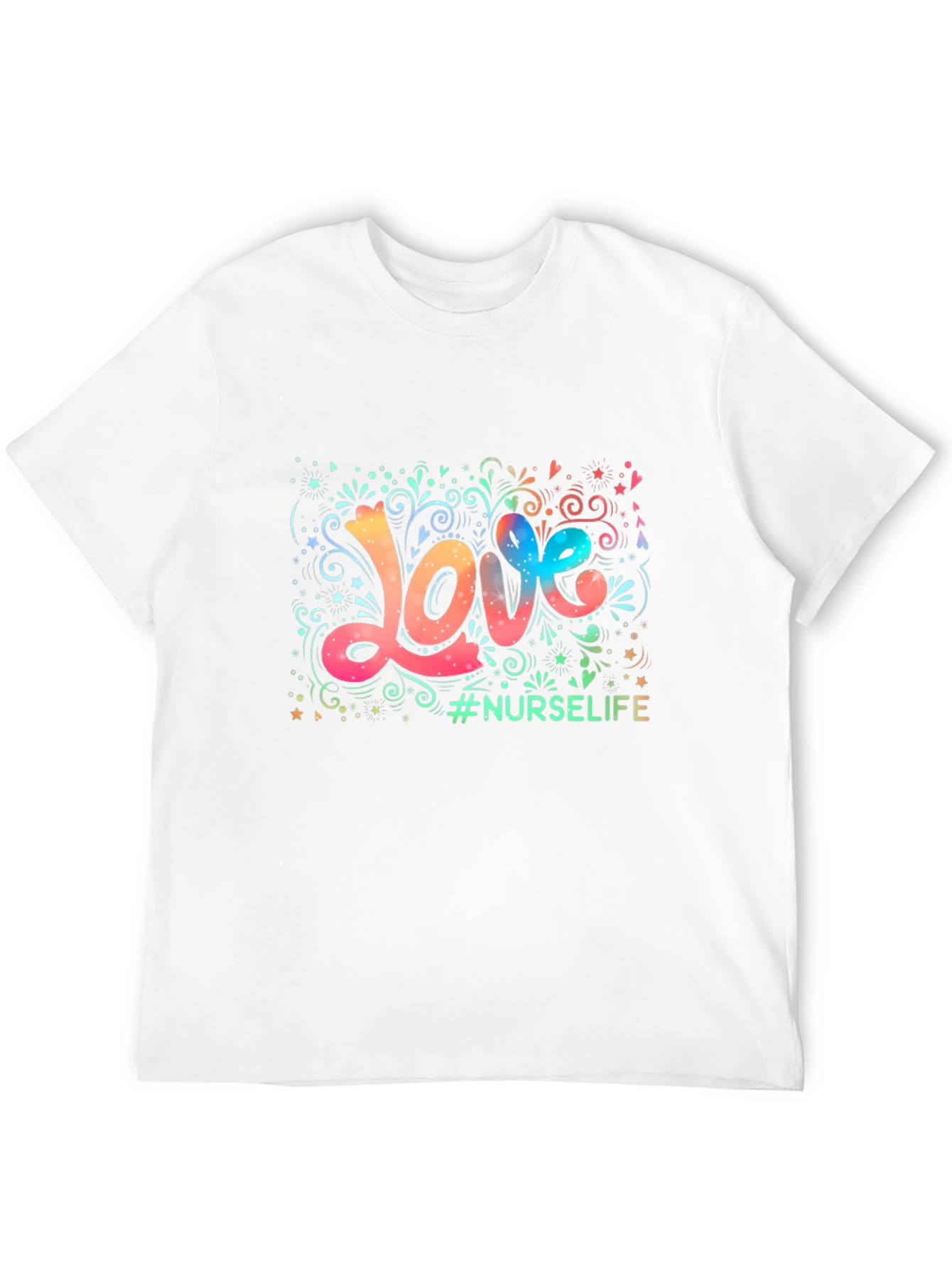 Love Nurse Life Graphic Tee - Stylish Comfort