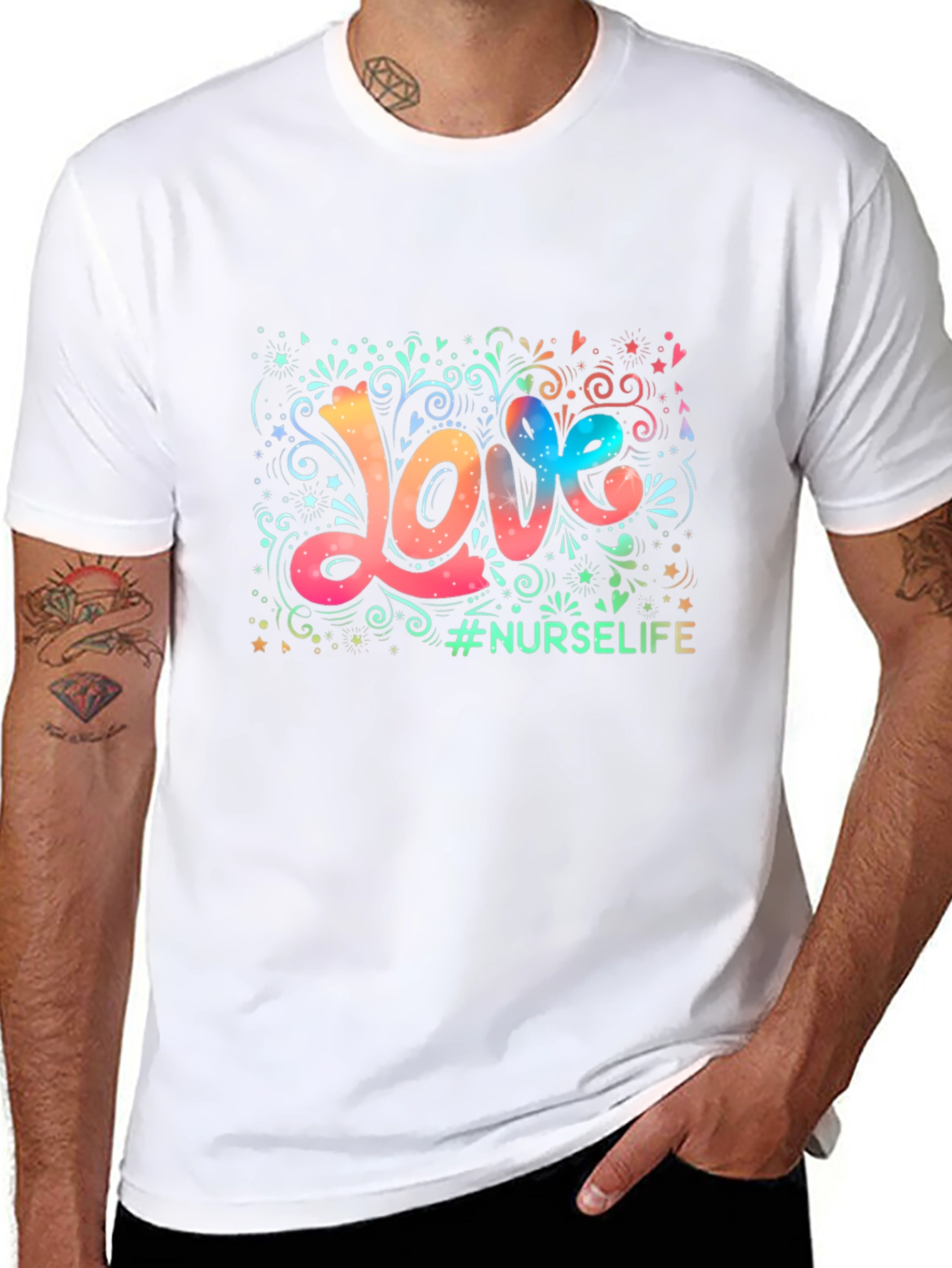 Love Nurse Life Graphic Tee - Stylish Comfort