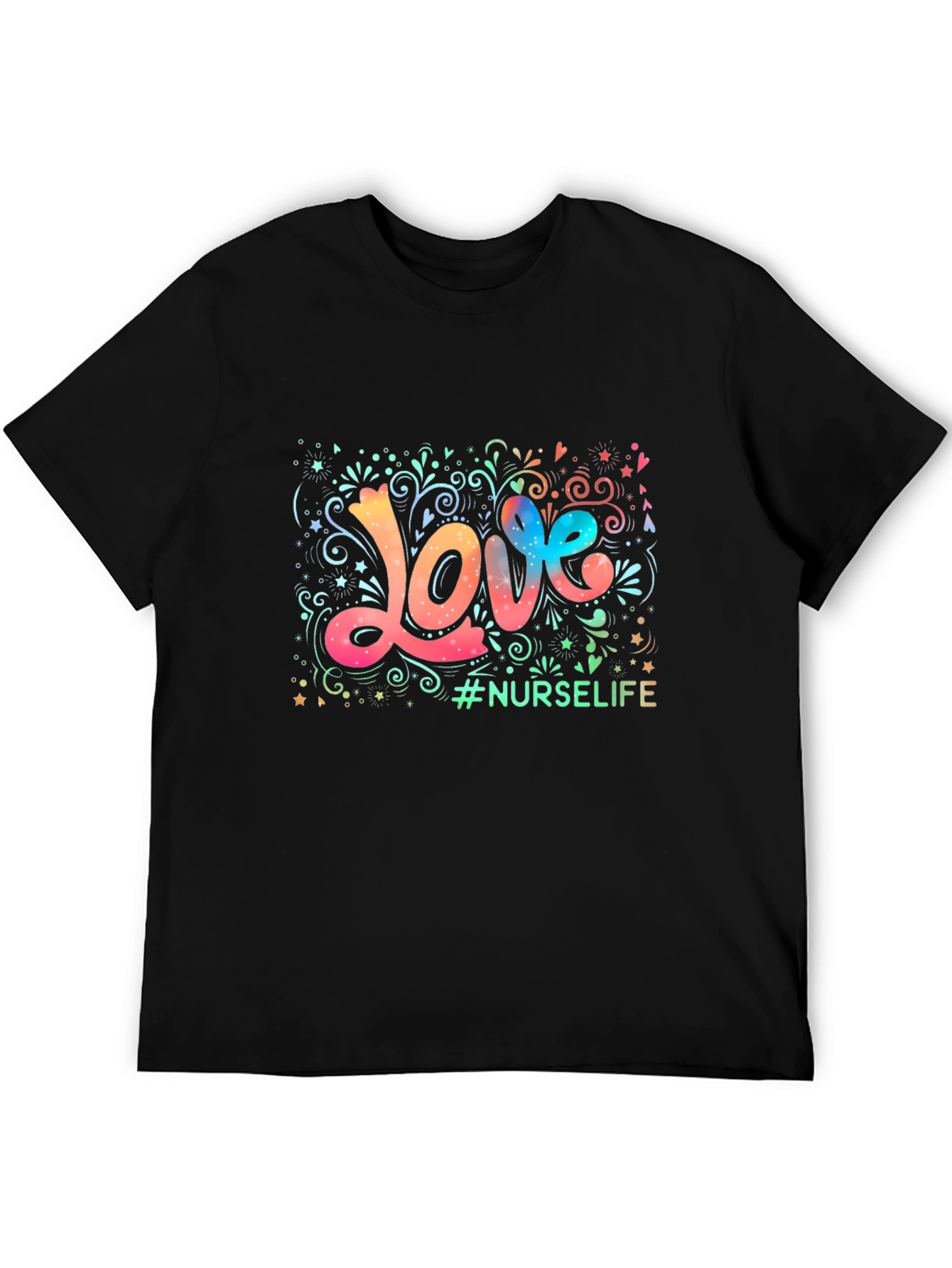 Love Nurse Life Graphic Tee - Stylish Comfort